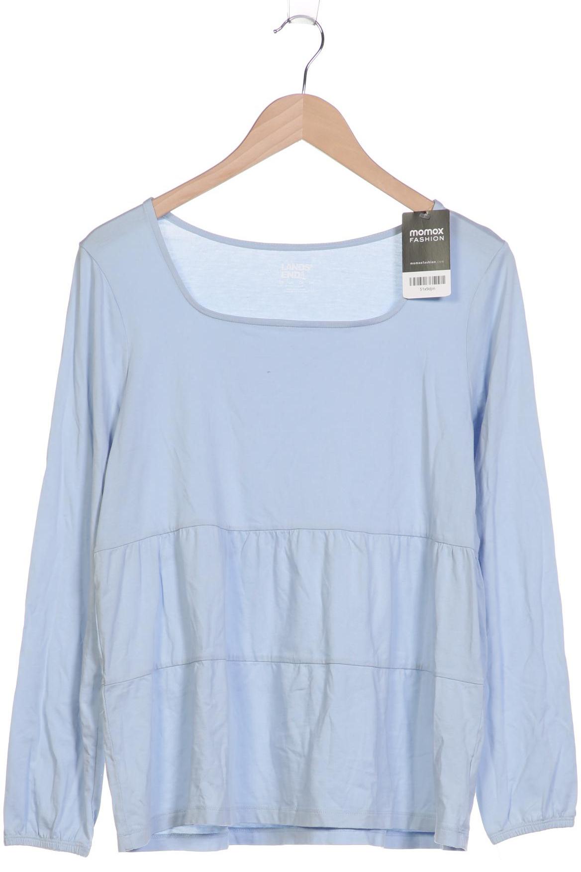 

Lands End Damen Langarmshirt, hellblau, Gr. 38