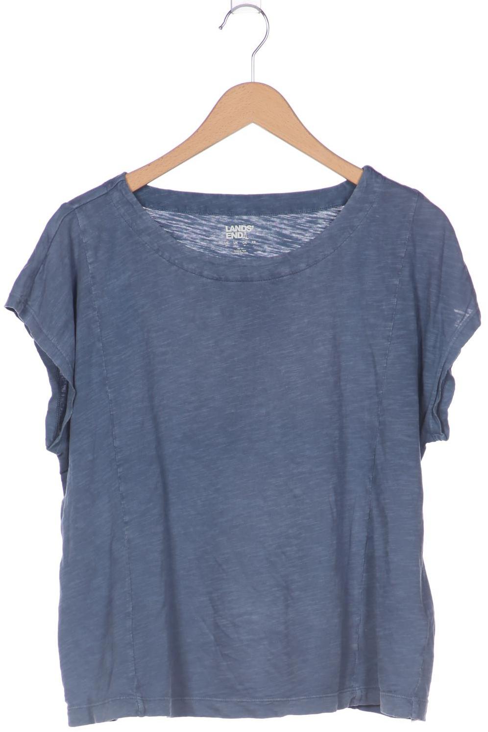 

Lands End Damen T-Shirt, blau, Gr. 38