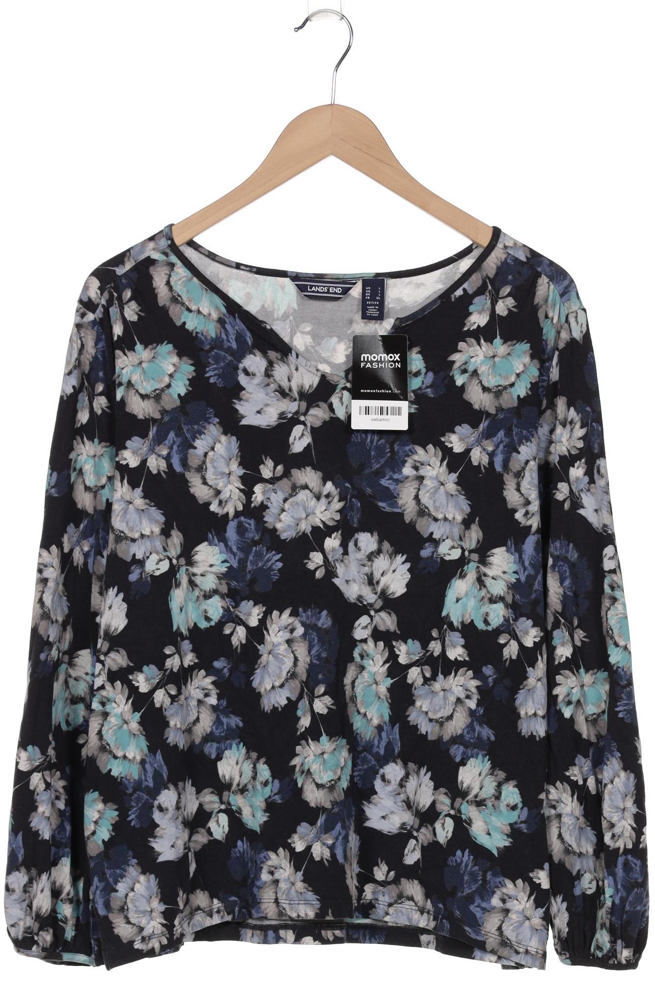 

Lands End Damen Langarmshirt, marineblau, Gr. 42