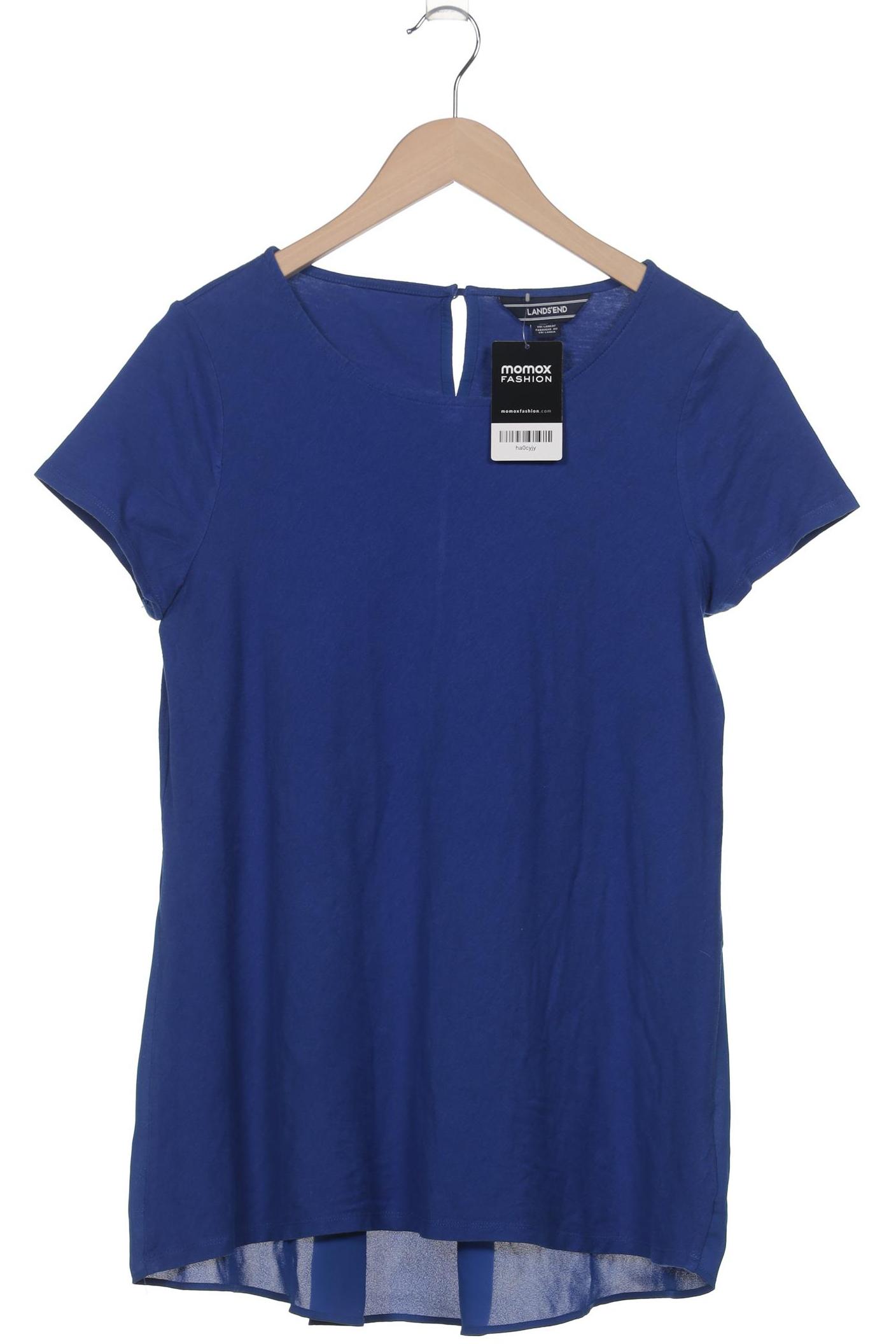

Lands End Damen T-Shirt, blau, Gr. 38