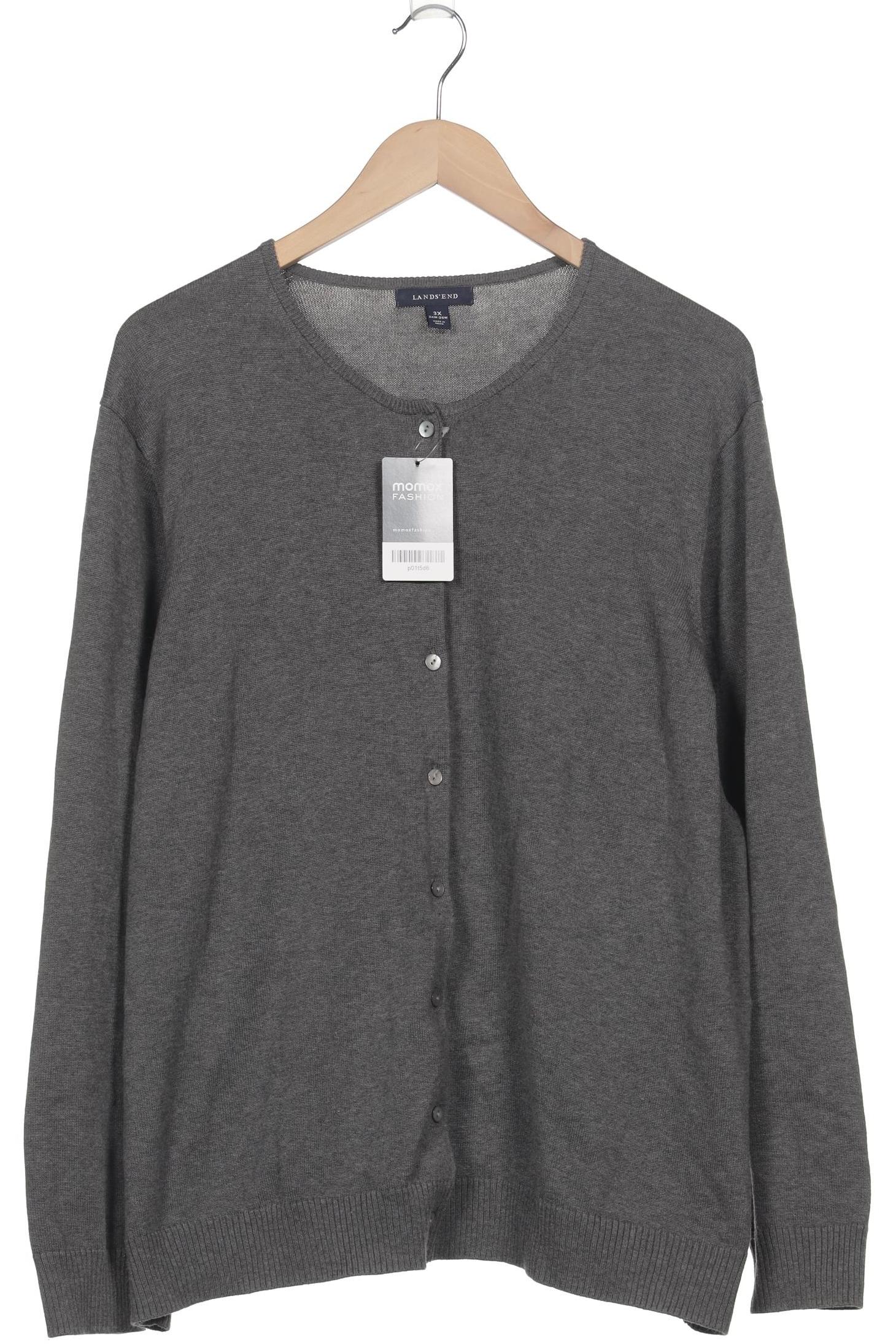 

Lands End Damen Strickjacke, grau, Gr. 24