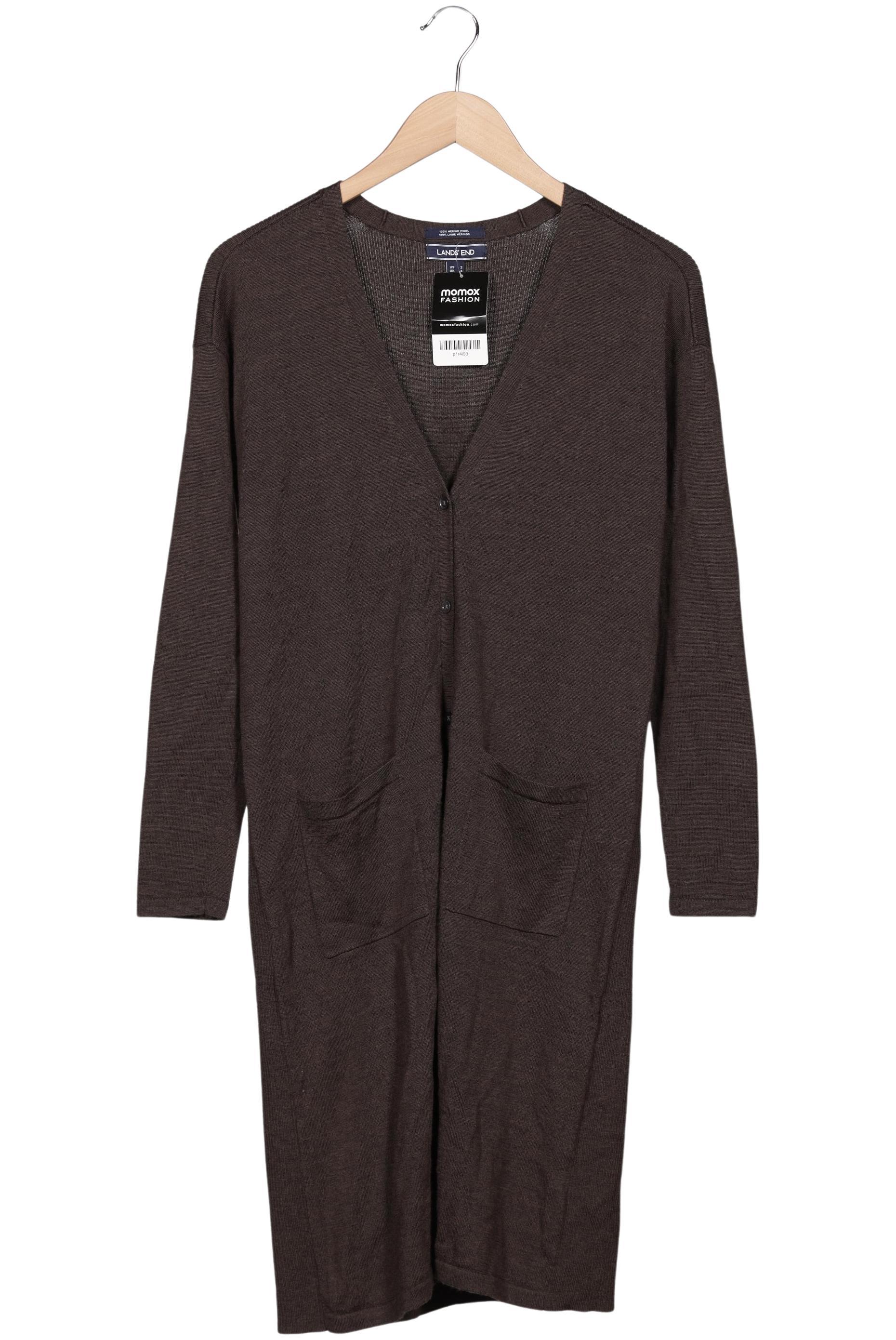

Lands End Damen Strickjacke, braun, Gr. 36