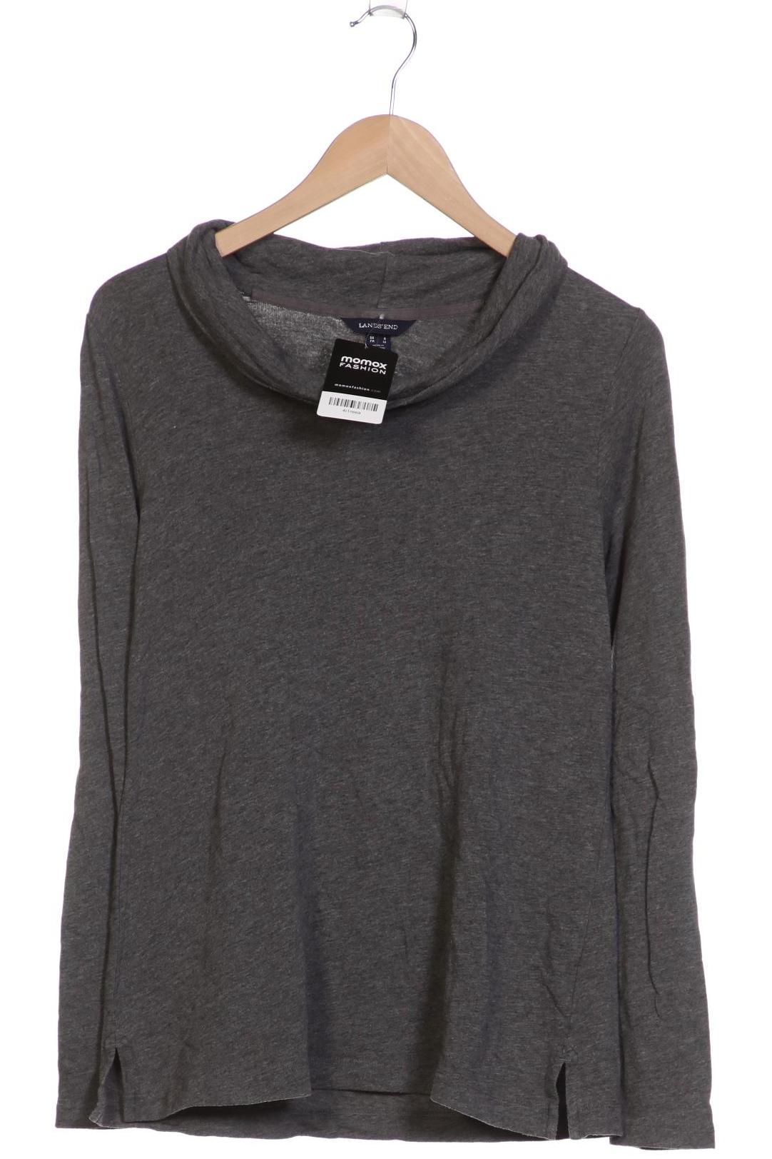 

Lands End Damen Langarmshirt, grau, Gr. 36