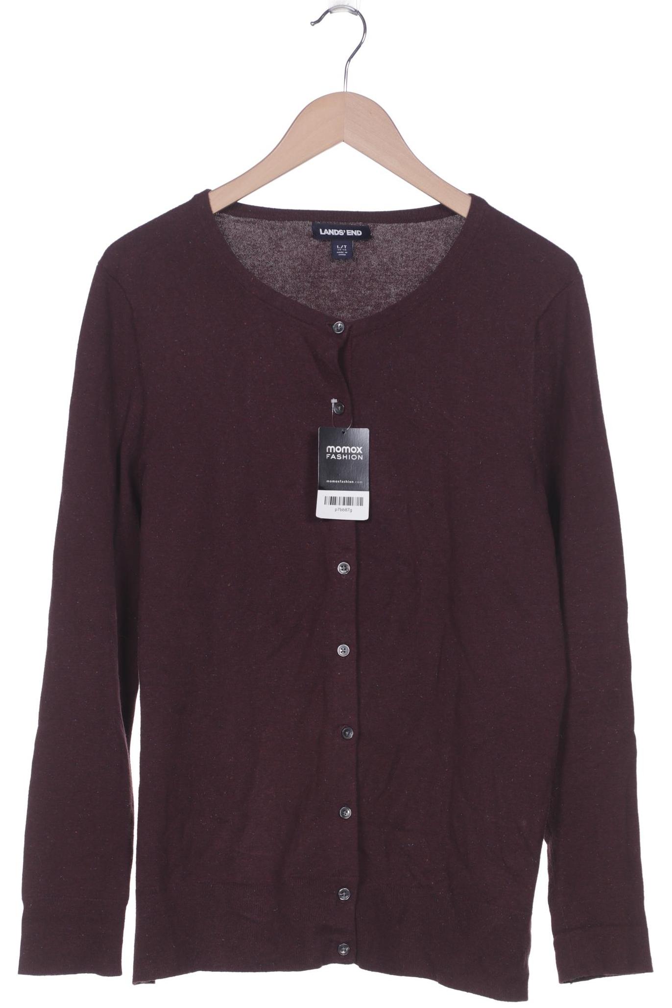 

Lands End Damen Strickjacke, bordeaux