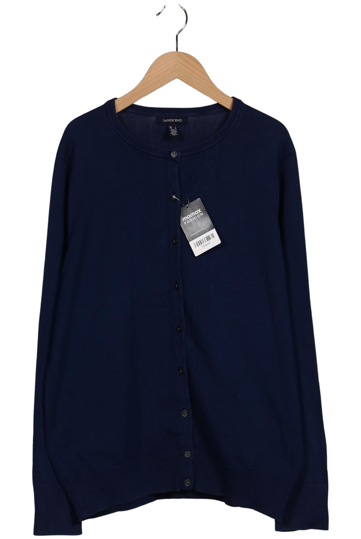 

Lands End Damen Strickjacke, blau, Gr. 42