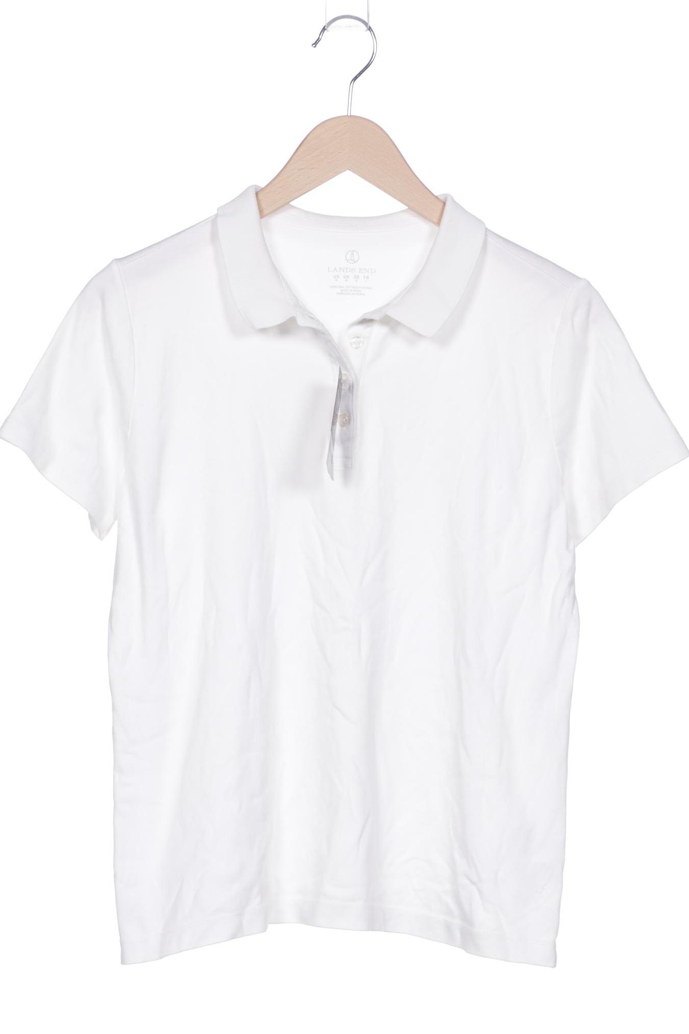 

Lands End Damen Poloshirt, weiß, Gr. 38
