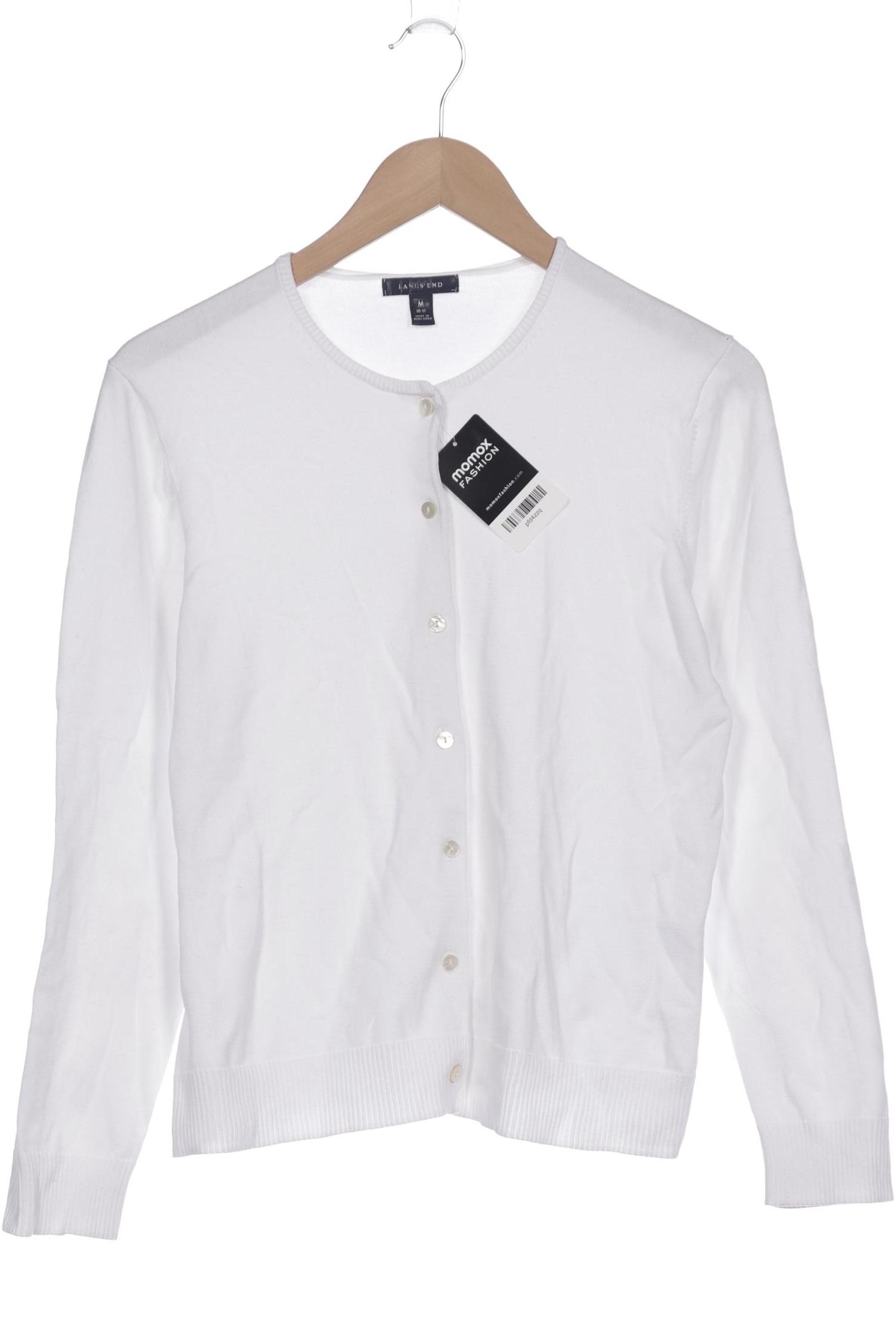 

Lands End Damen Strickjacke, weiß, Gr. 38