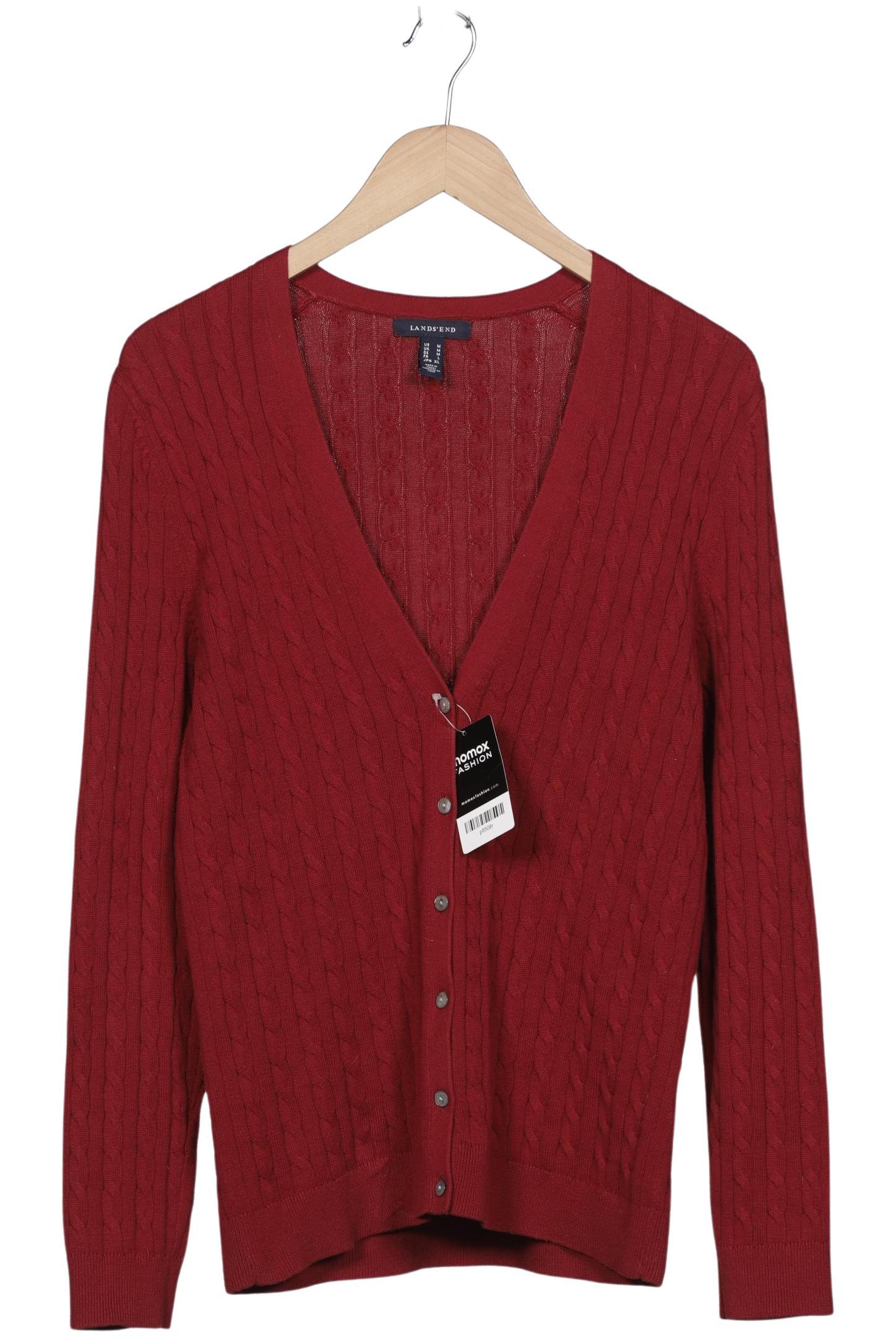 

Lands End Damen Strickjacke, rot, Gr. 38