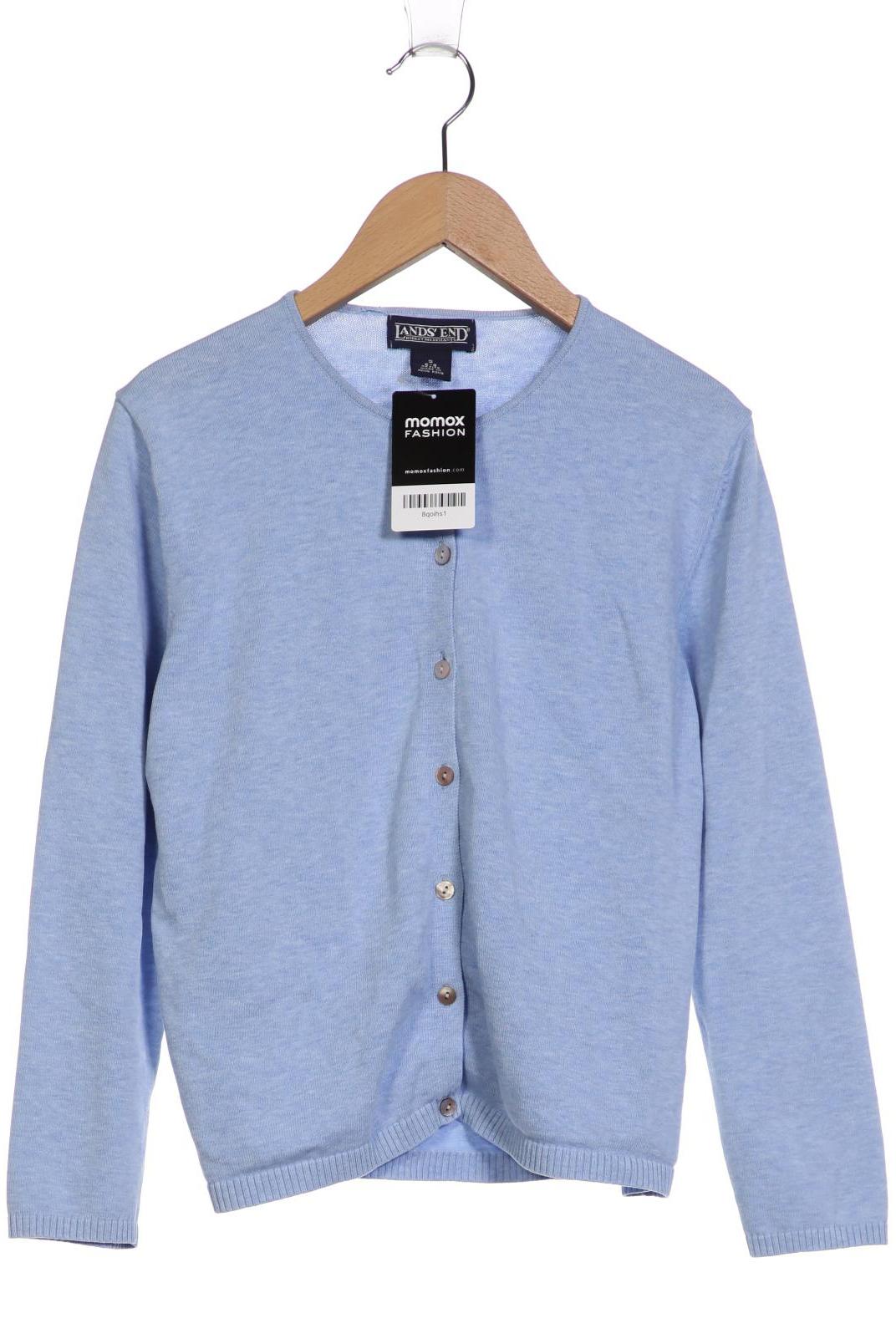 

Lands End Damen Strickjacke, blau, Gr. 6