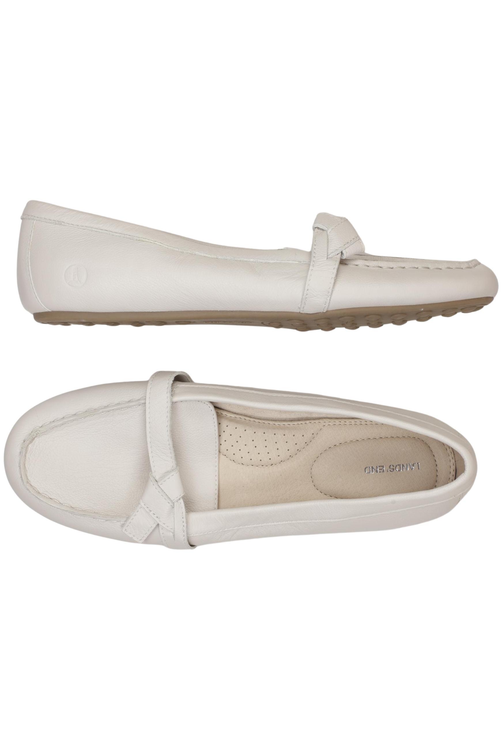 

Lands End Damen Halbschuh, weiß, Gr. 42.5