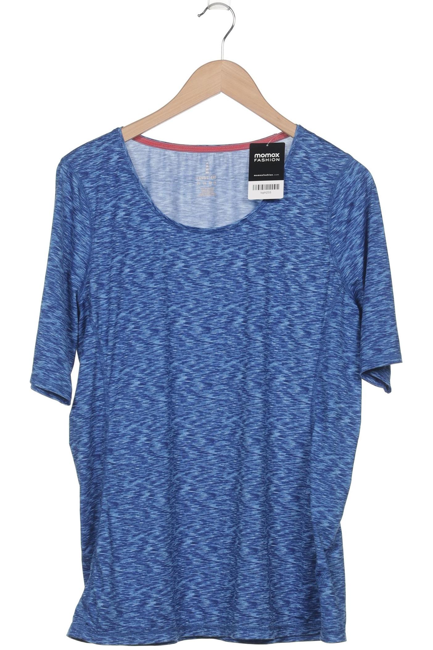 

Lands End Damen T-Shirt, blau, Gr. 42