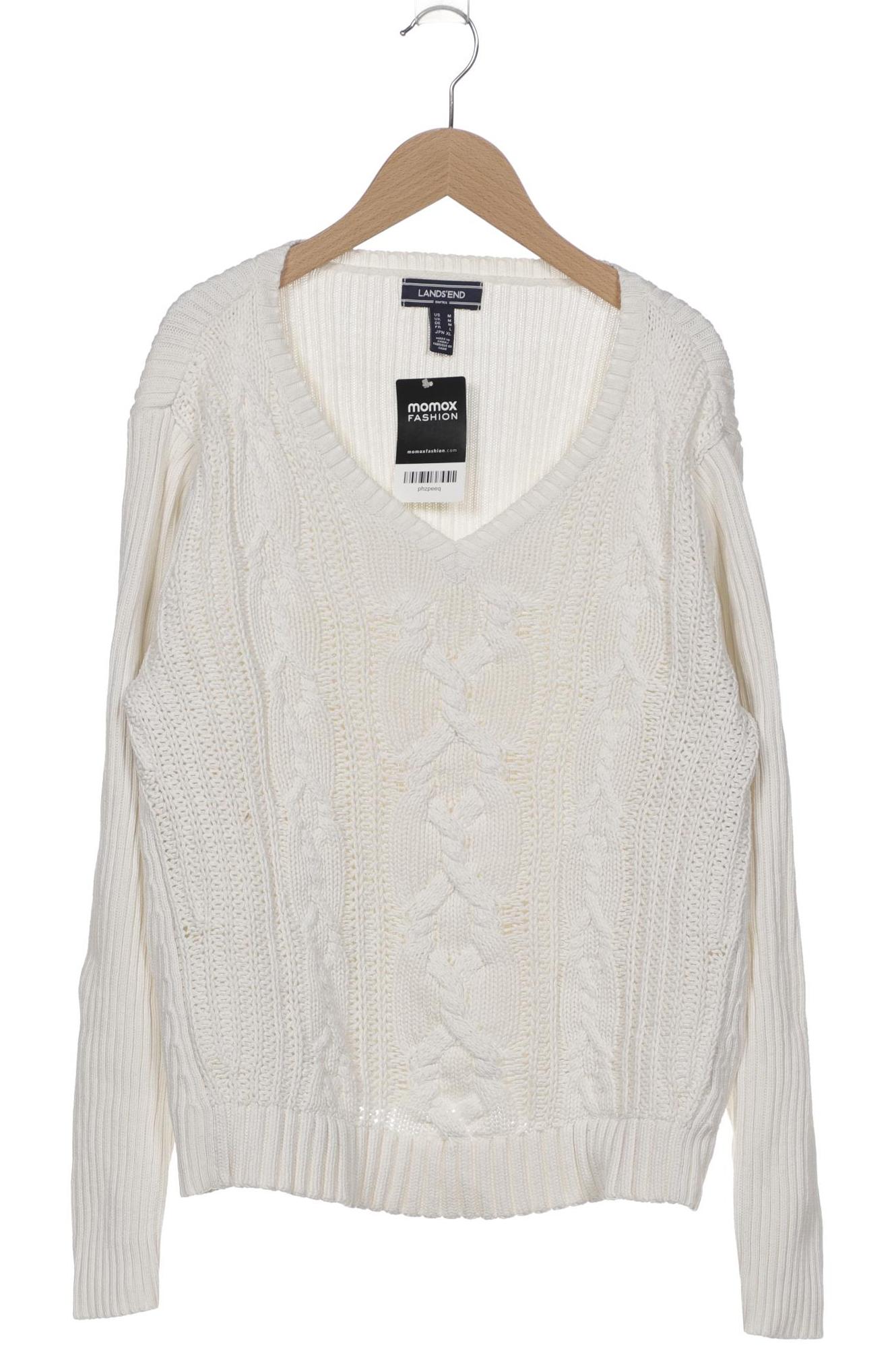 

Lands End Damen Pullover, weiß, Gr. 38