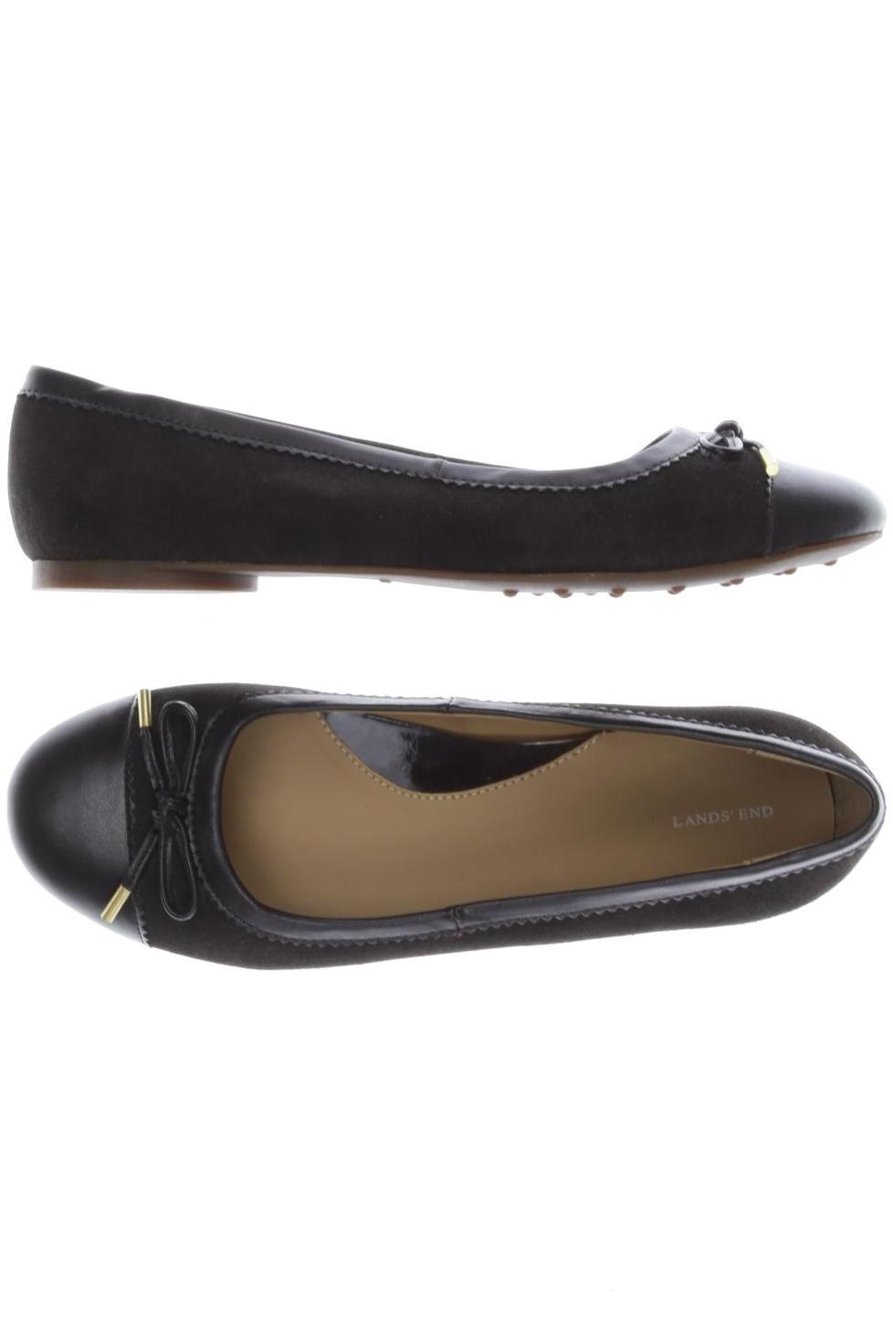 

Lands End Damen Ballerinas, braun, Gr. 39