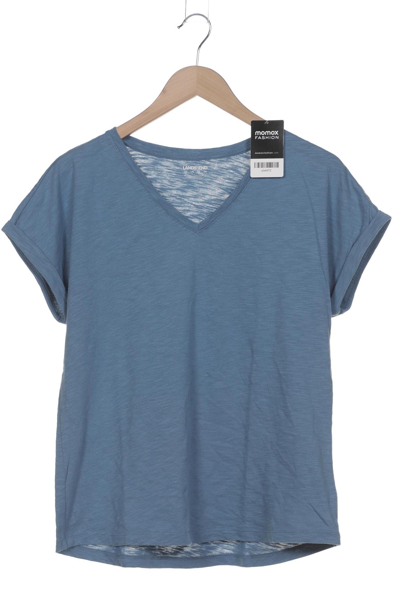 

Lands End Damen T-Shirt, blau, Gr. 38