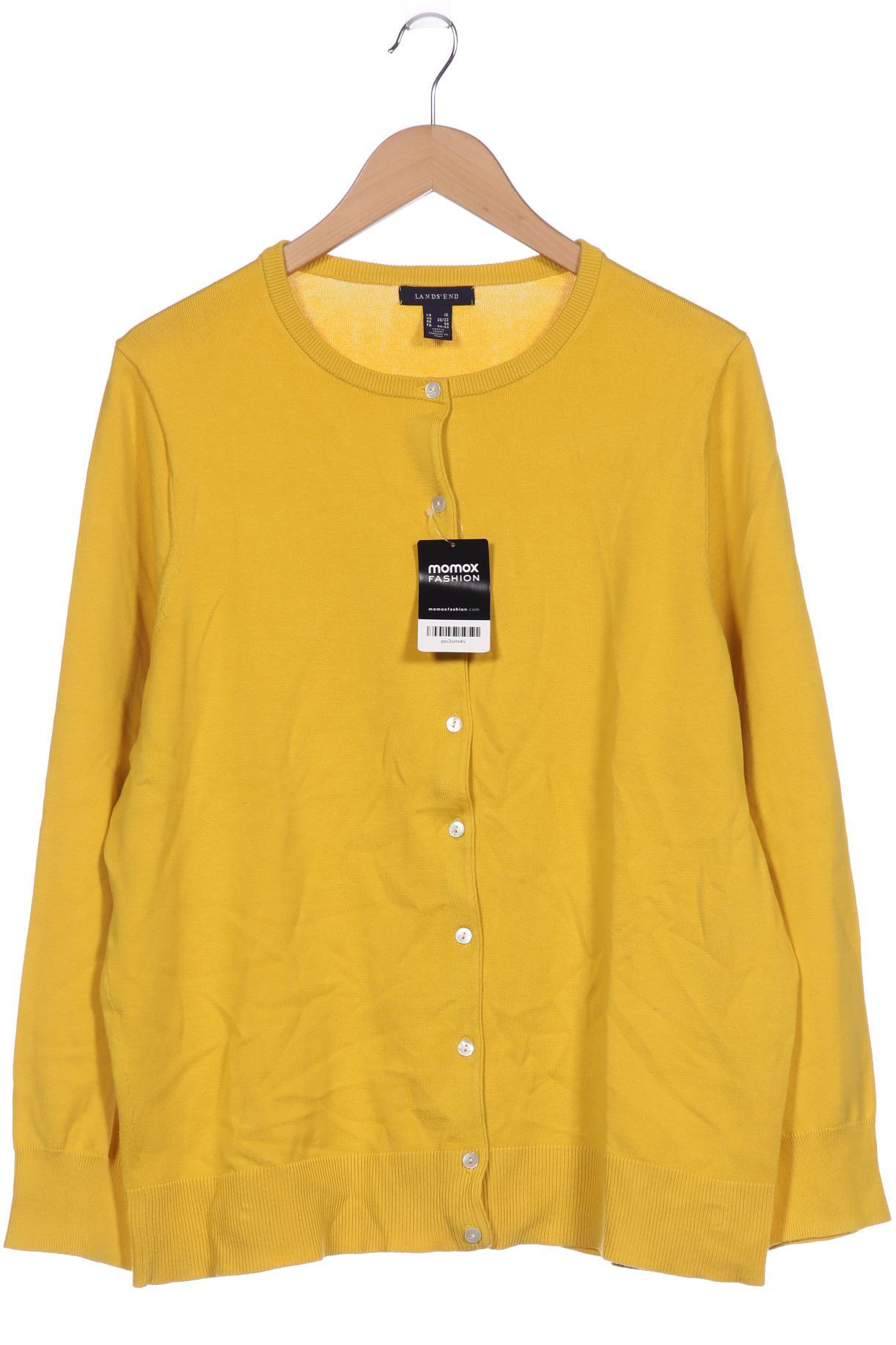 

Lands End Damen Strickjacke, gelb, Gr. 50