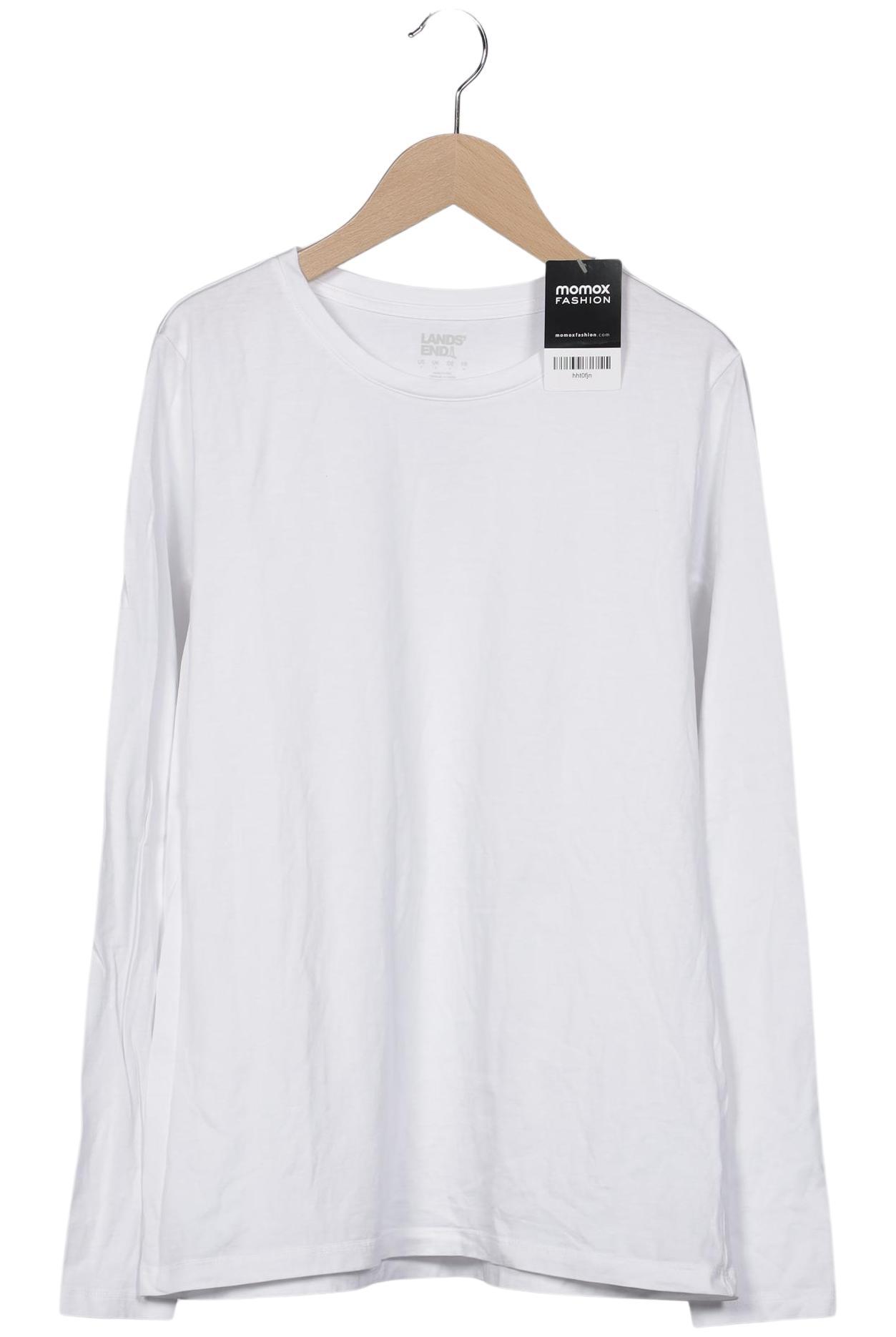 

Lands End Damen Langarmshirt, weiß, Gr. 36