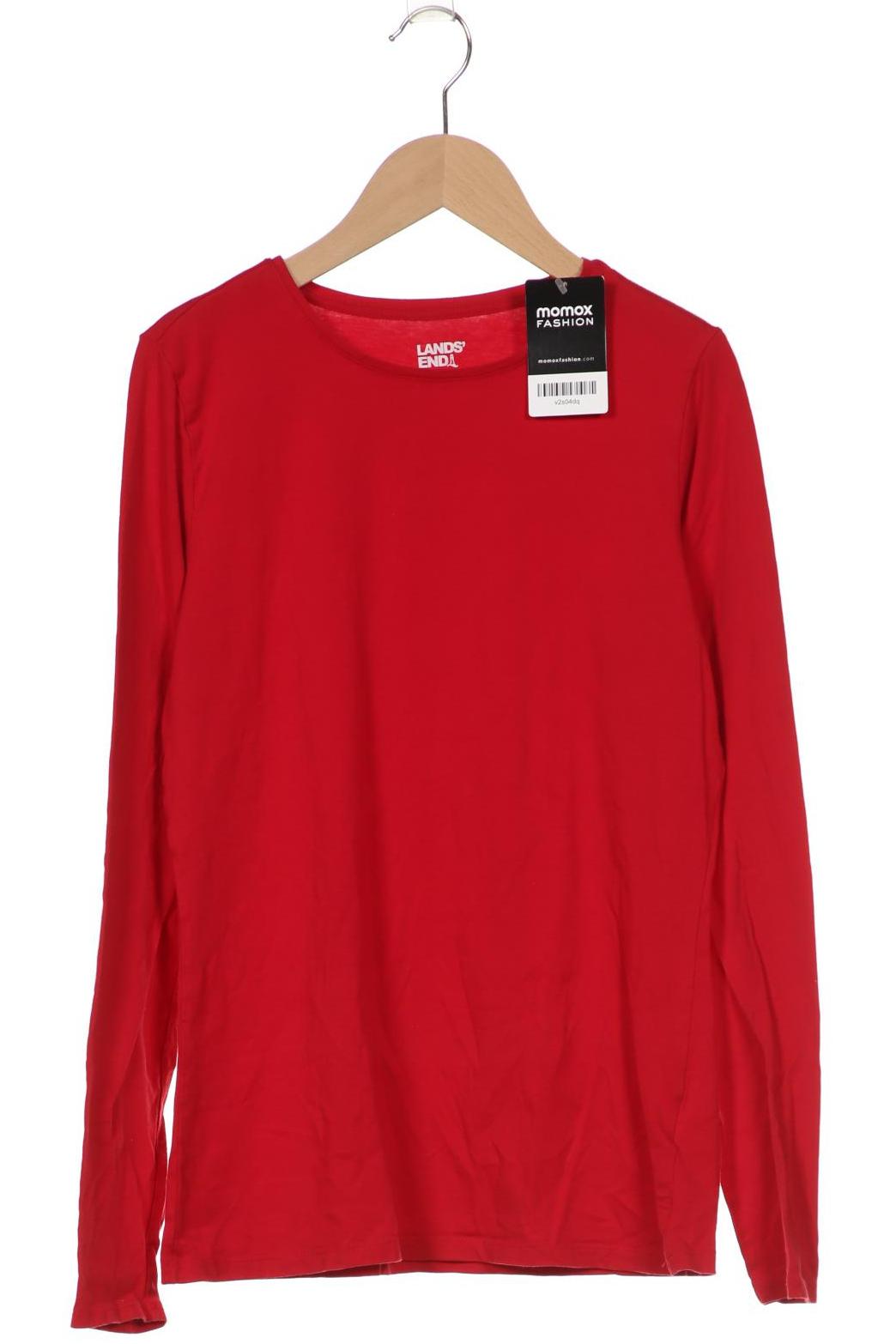 

Lands End Damen Langarmshirt, rot, Gr. 36