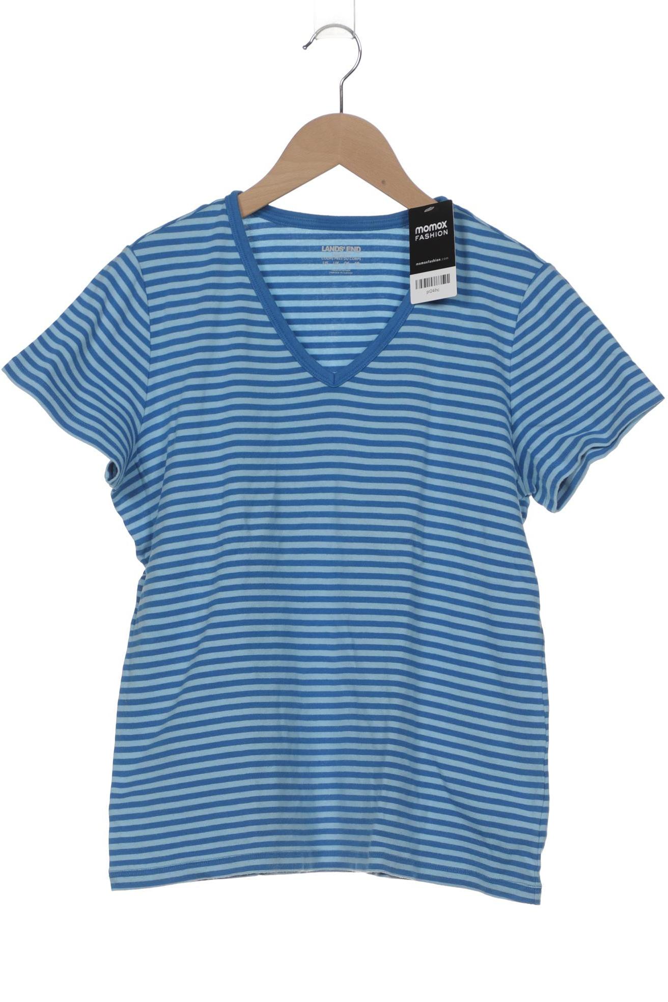 

Lands End Damen T-Shirt, blau, Gr. 42