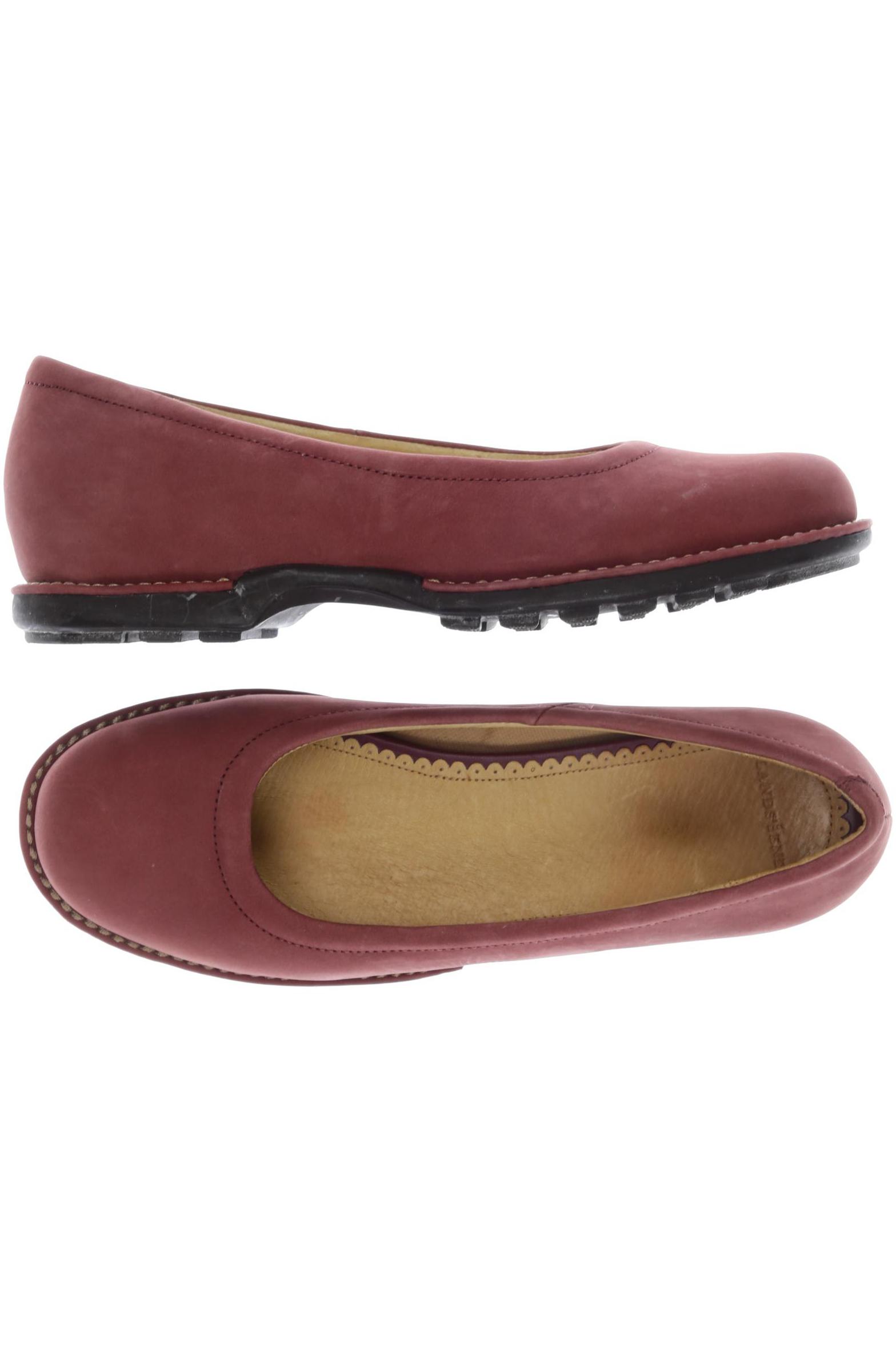 

Lands End Damen Ballerinas, bordeaux, Gr. 9