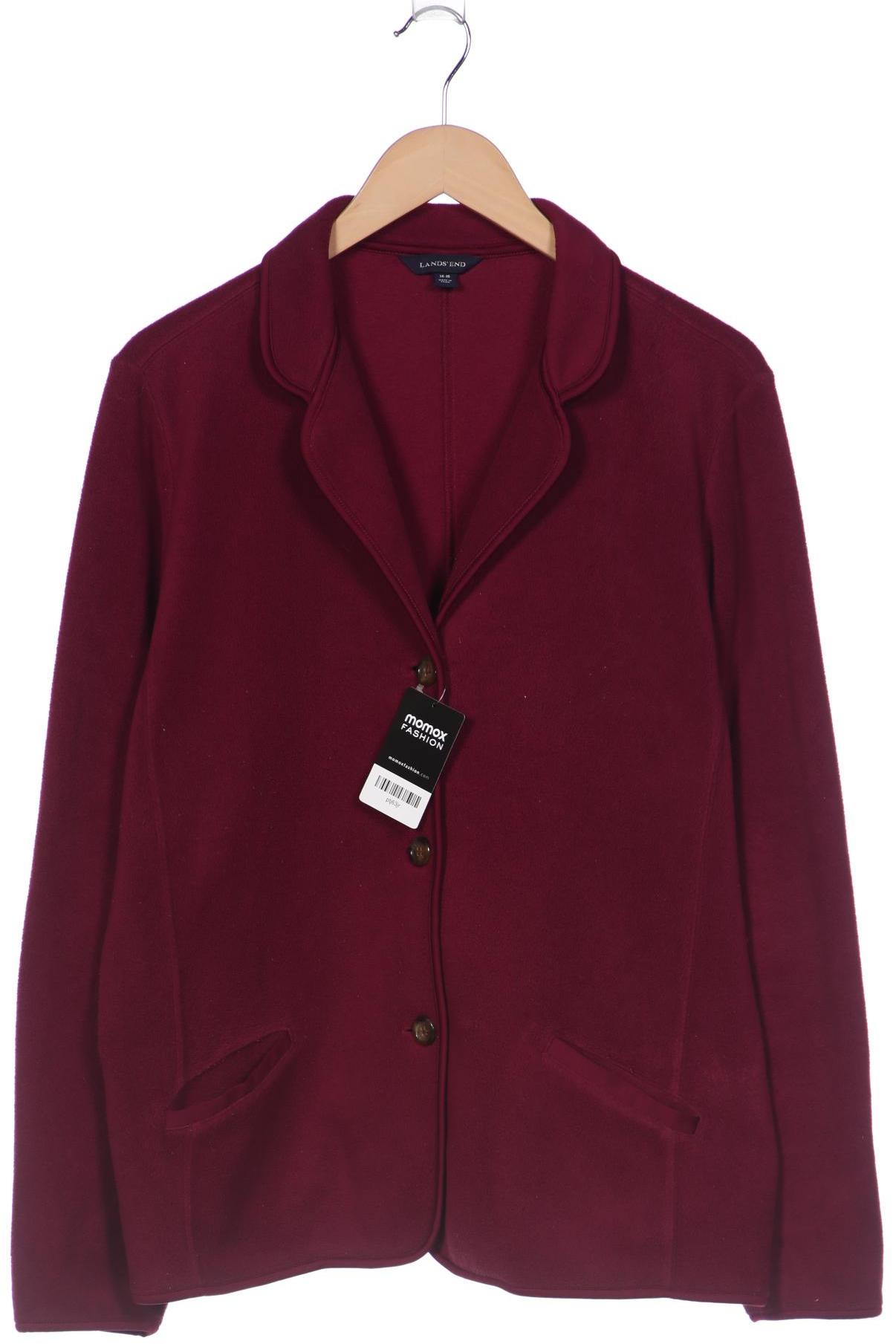 

Lands End Damen Strickjacke, bordeaux