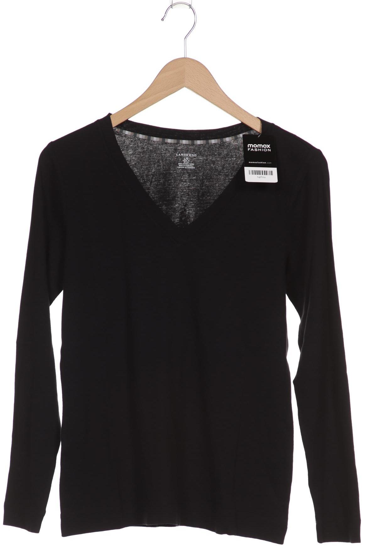 

Lands End Damen Langarmshirt, schwarz, Gr. 42