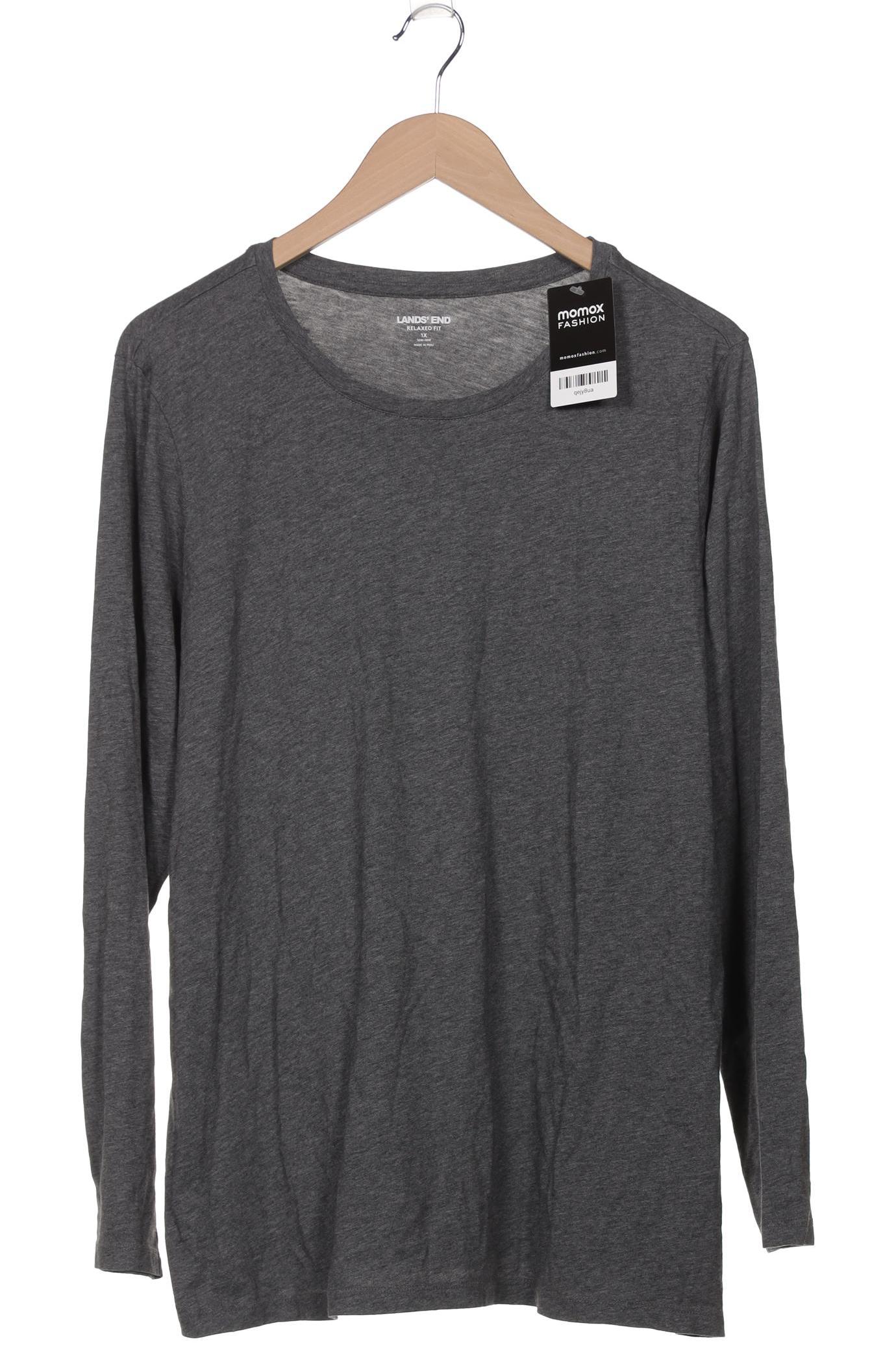 

Lands End Damen Langarmshirt, grau, Gr. 44