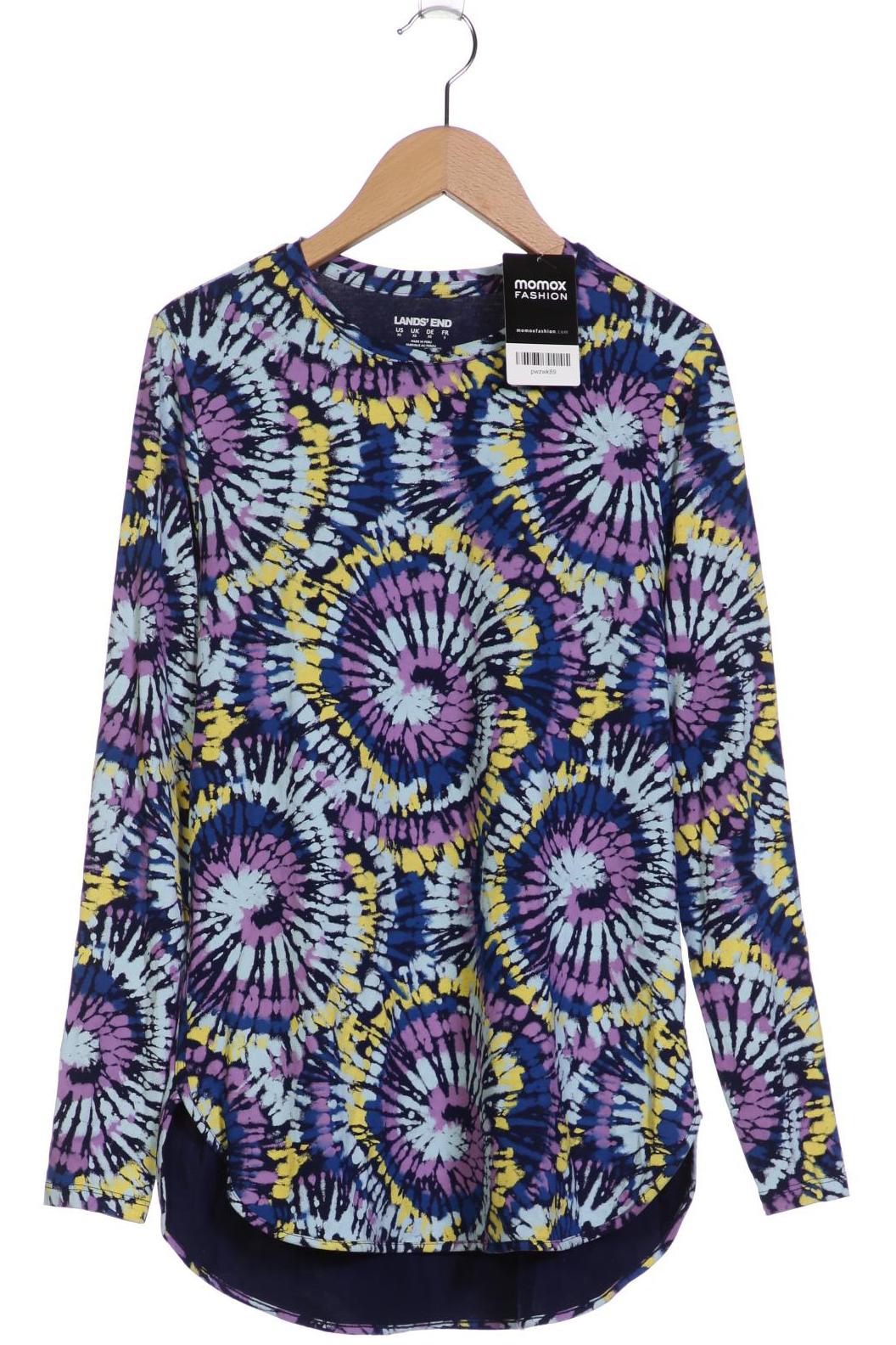 

Lands End Damen Langarmshirt, blau, Gr. 34