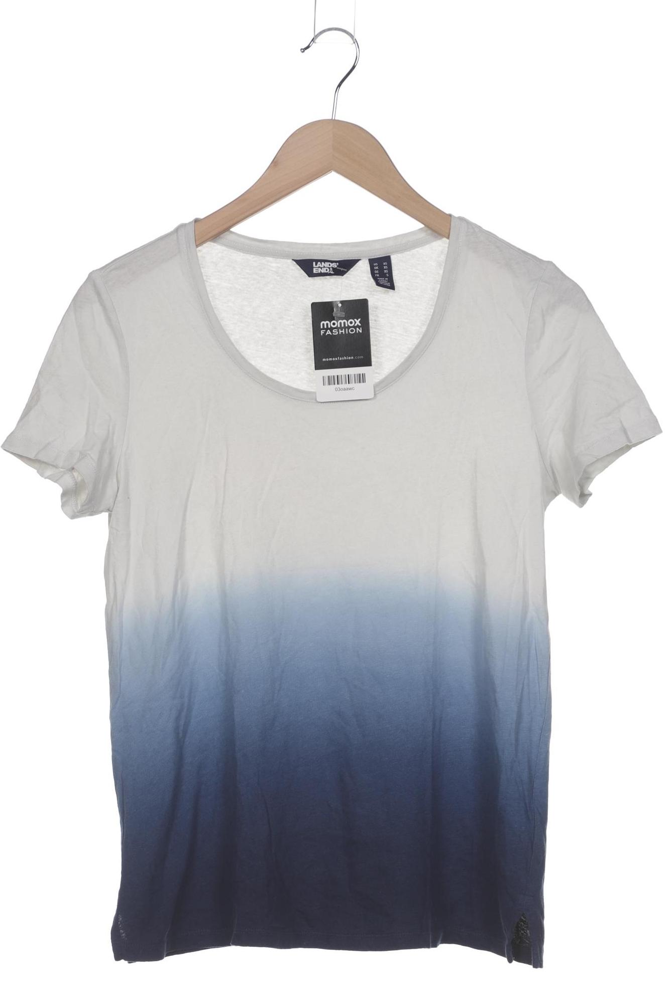 

Lands End Damen T-Shirt, blau, Gr. 34