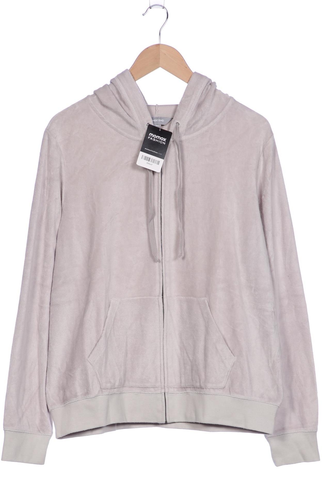 

Lands End Damen Kapuzenpullover, grau, Gr. 44