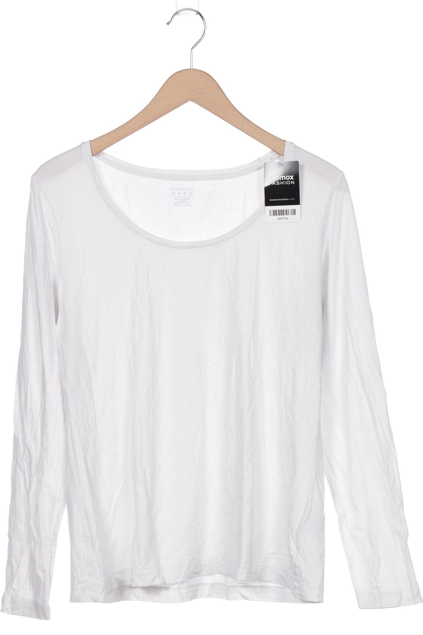 

Lands End Damen Langarmshirt, weiß, Gr. 44