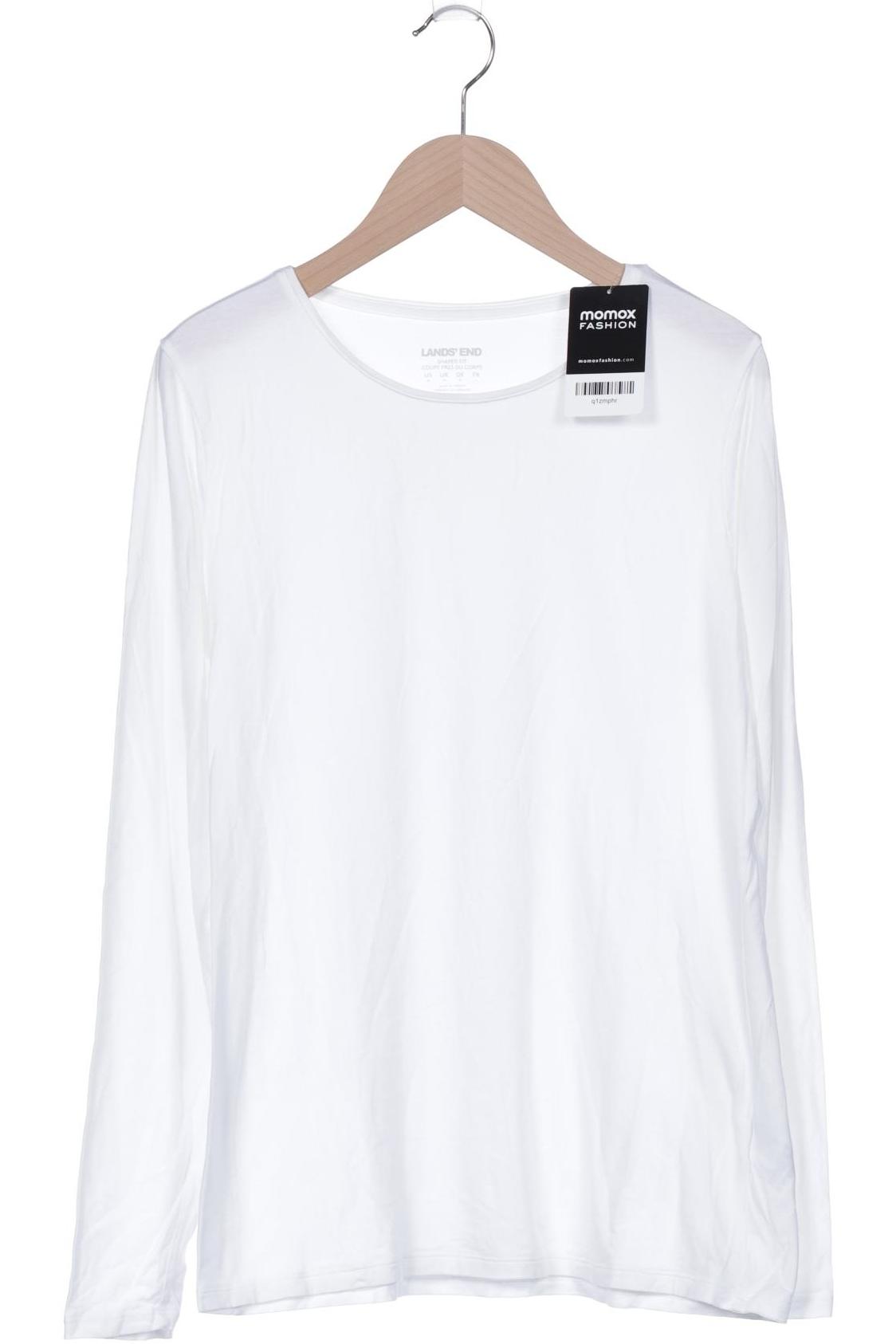 

Lands End Damen Langarmshirt, weiß, Gr. 38