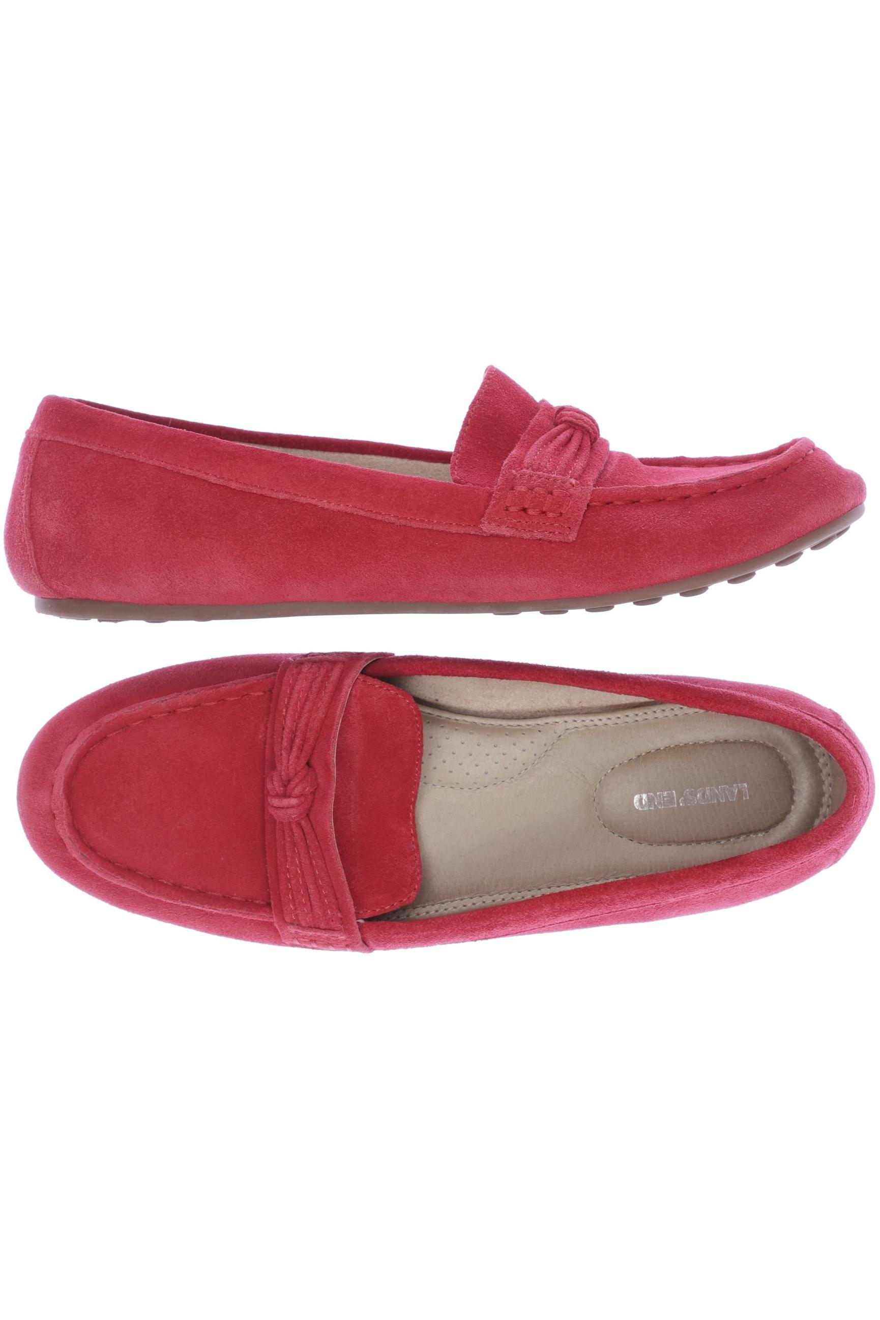 

Lands End Damen Halbschuh, rot, Gr. 38
