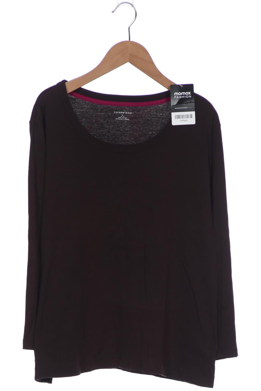 

Lands End Damen Langarmshirt, braun, Gr. 42