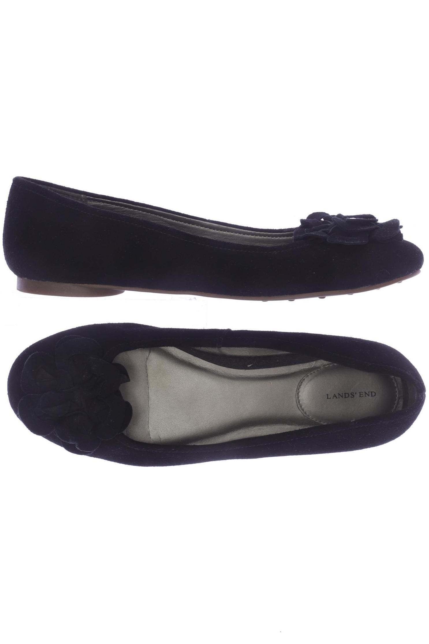 

Lands End Damen Ballerinas, schwarz, Gr. 39