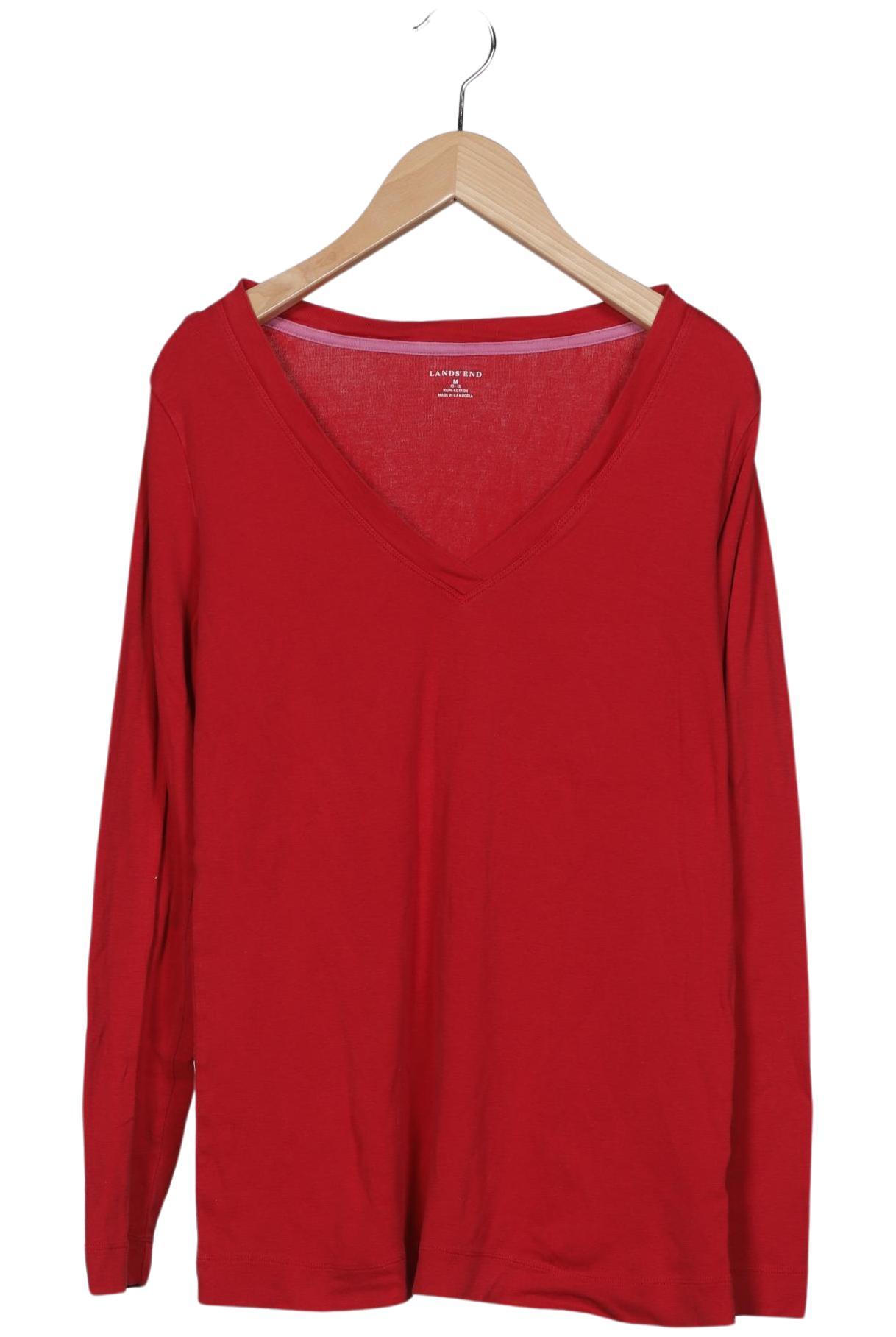 

Lands End Damen Langarmshirt, rot, Gr. 38