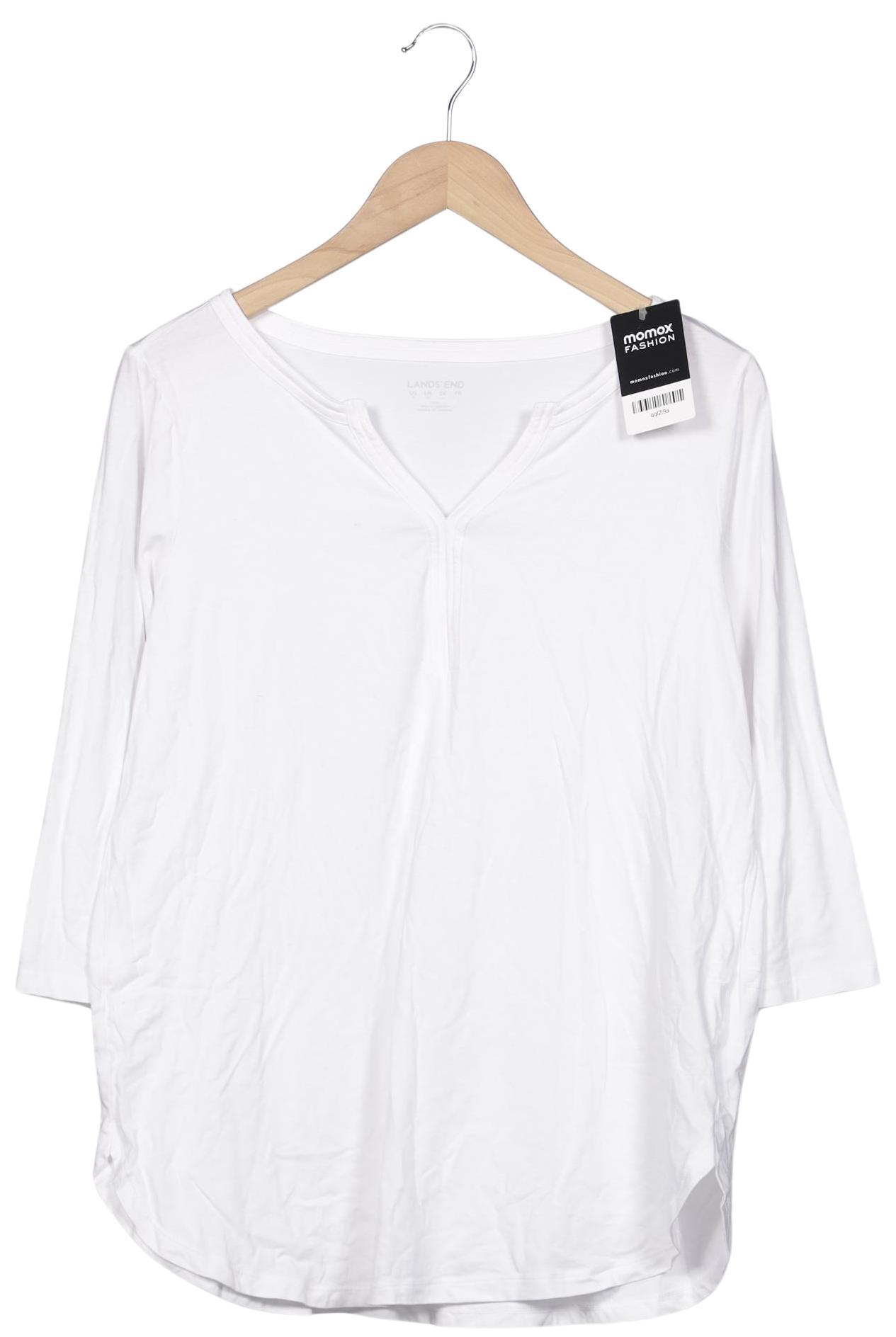 

Lands End Damen Langarmshirt, weiß, Gr. 38