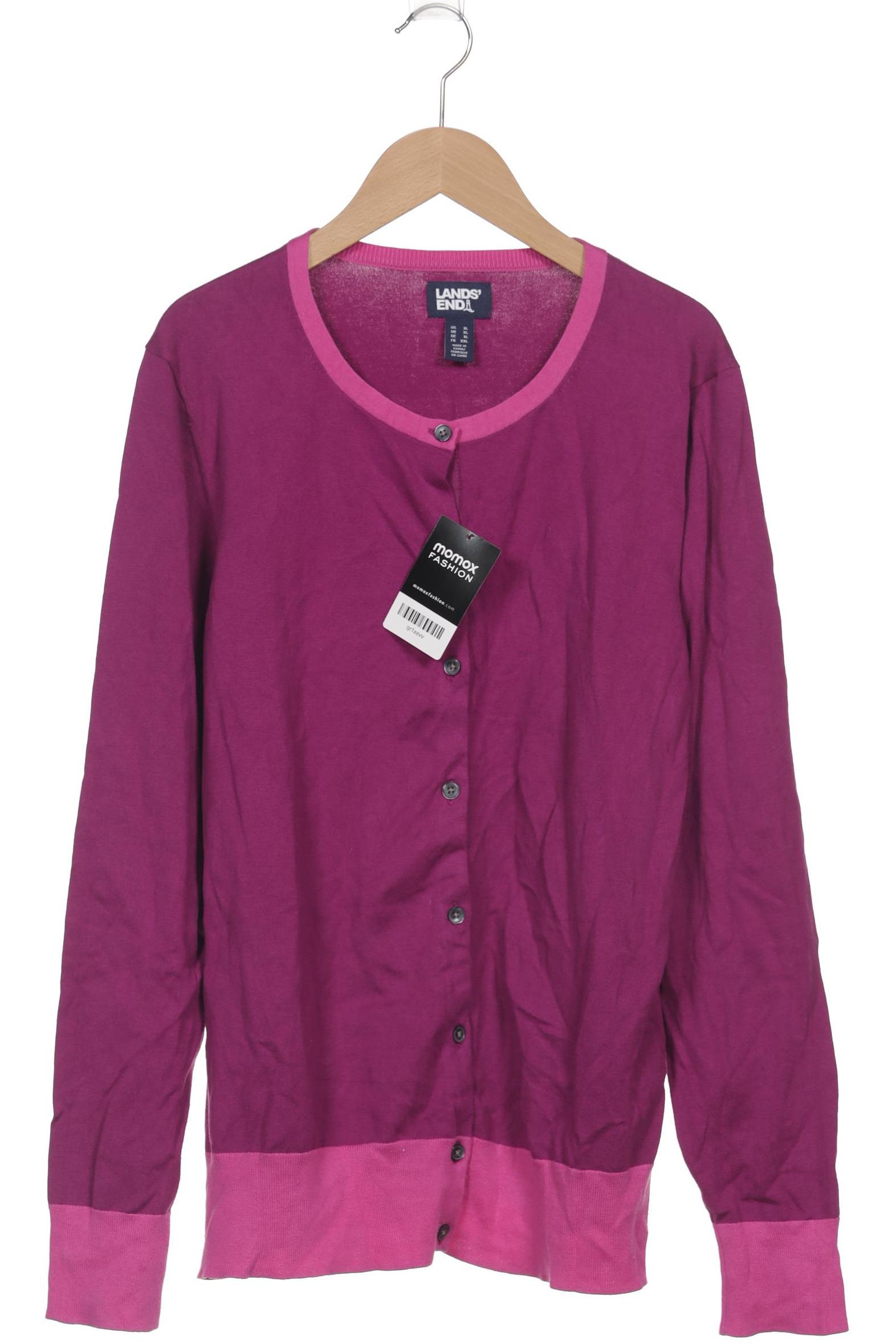 

Lands End Damen Strickjacke, flieder, Gr. 44