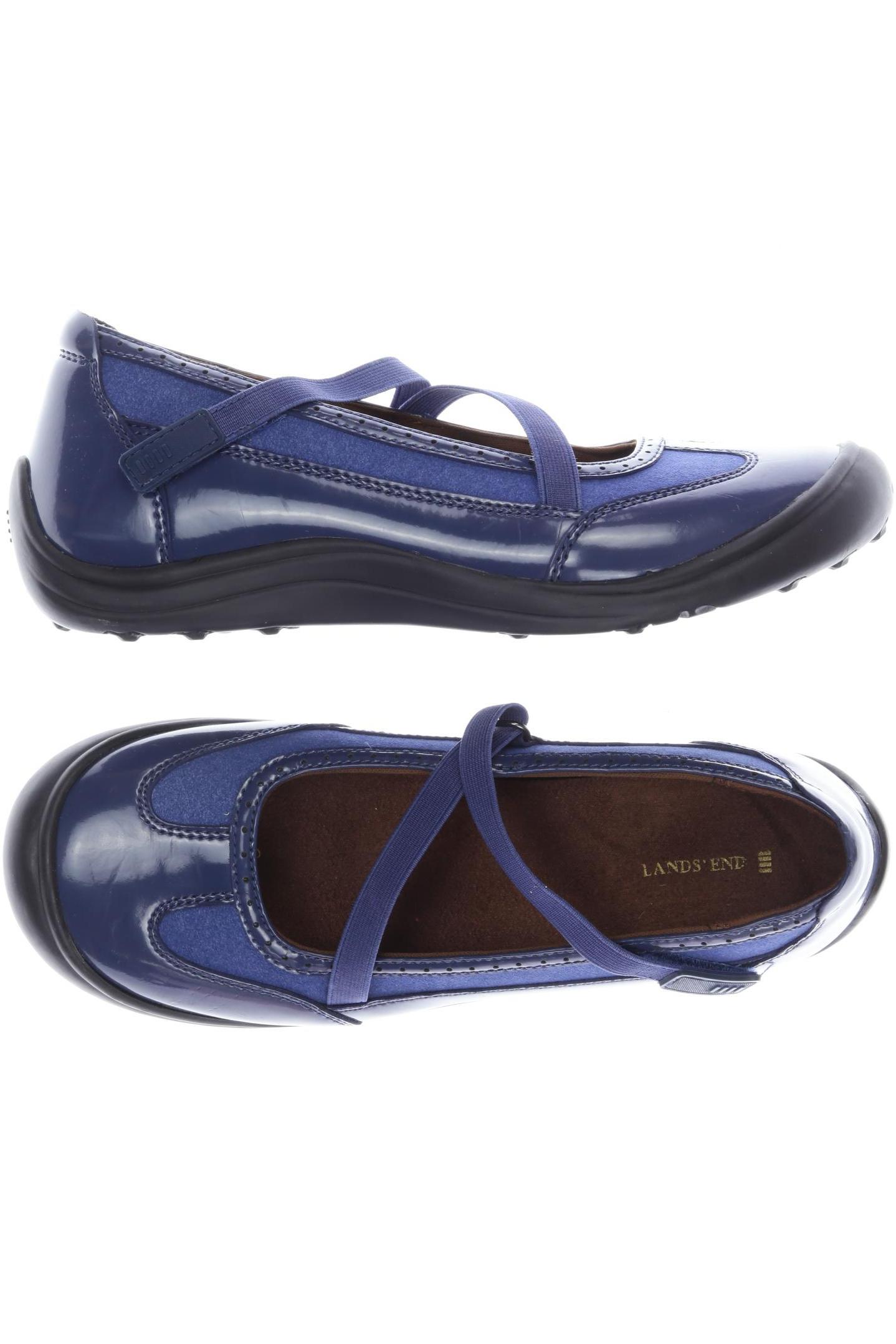 

Lands End Damen Ballerinas, marineblau, Gr. 7.5