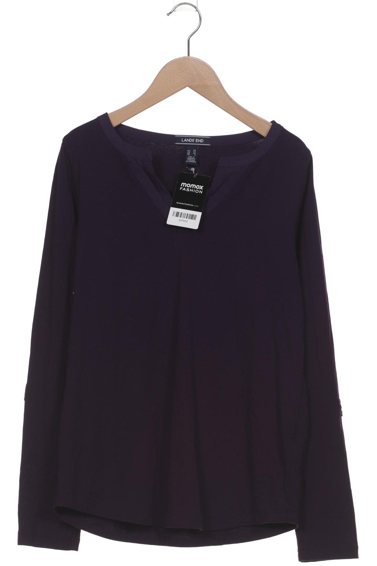 

Lands End Damen Langarmshirt, flieder, Gr. 34