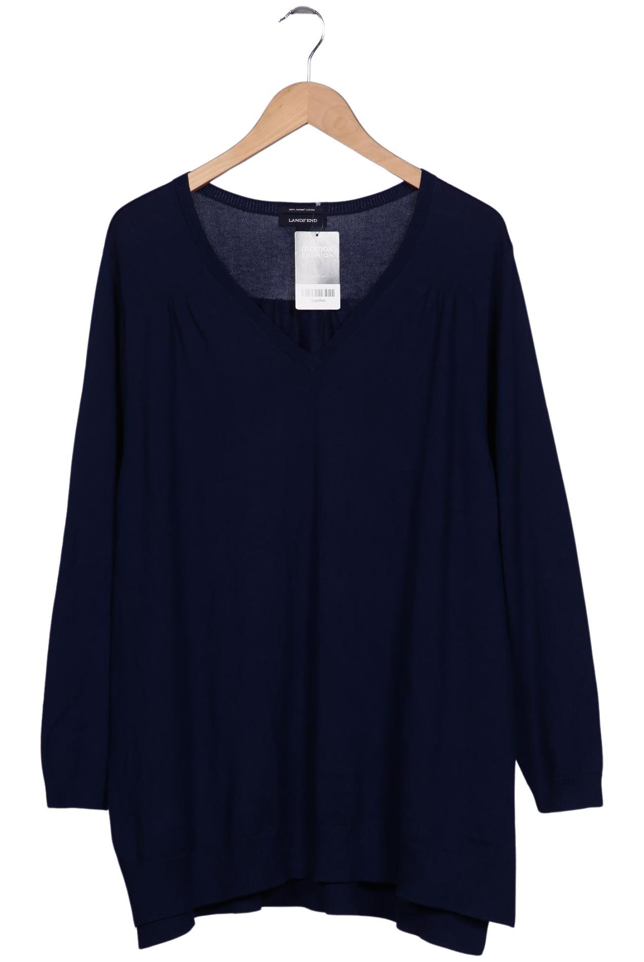 

Lands End Damen Pullover, blau, Gr. 48