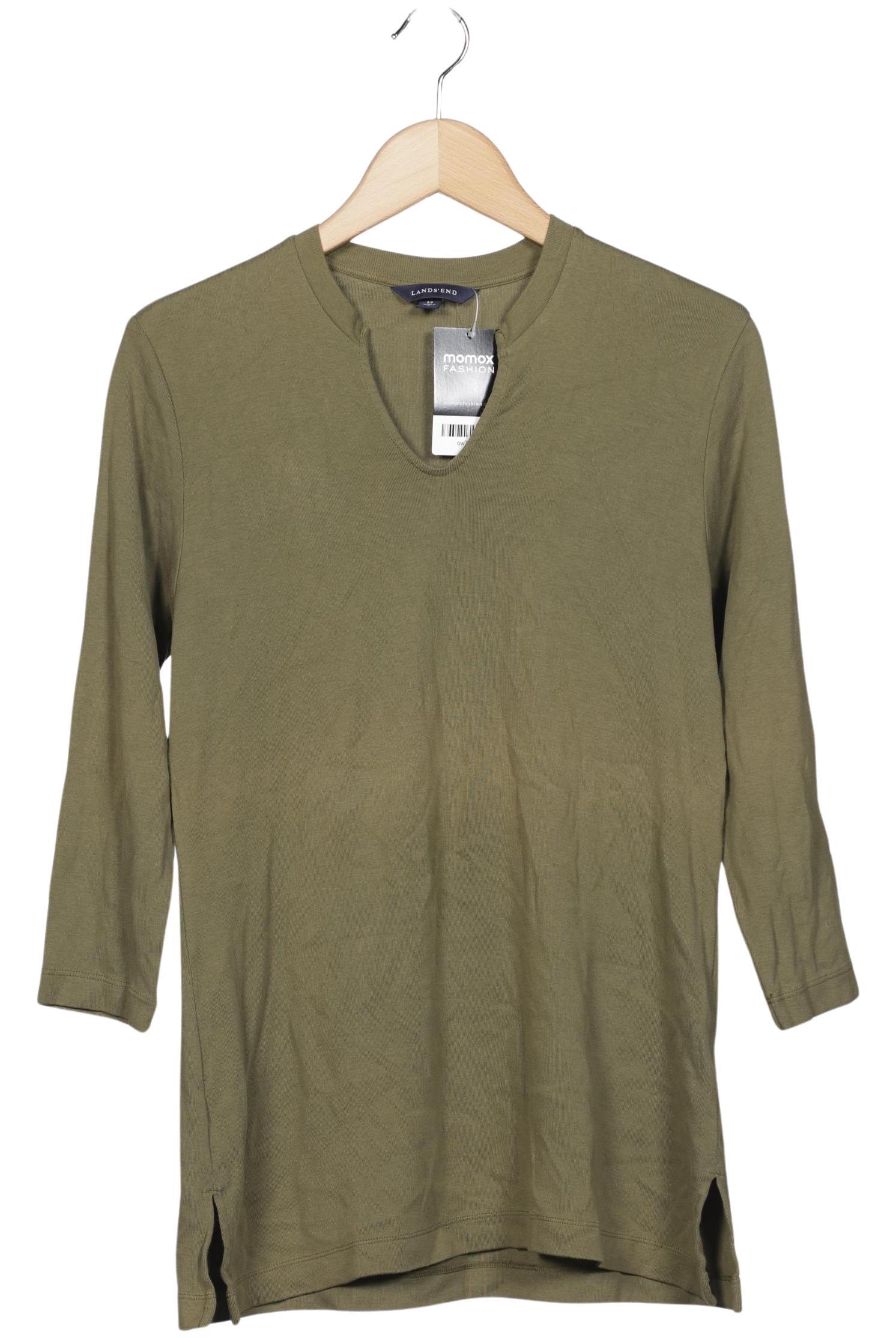 

Lands End Damen Langarmshirt, grün, Gr. 36