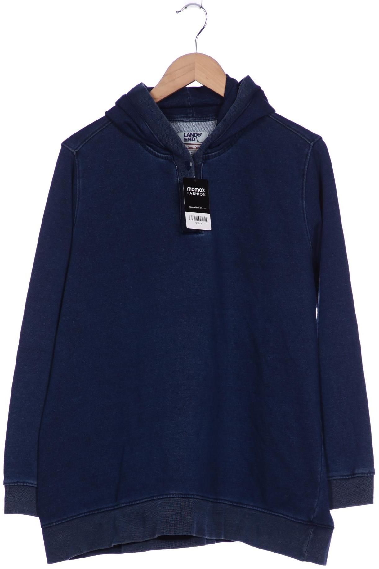 

Lands End Damen Kapuzenpullover, blau, Gr. 44