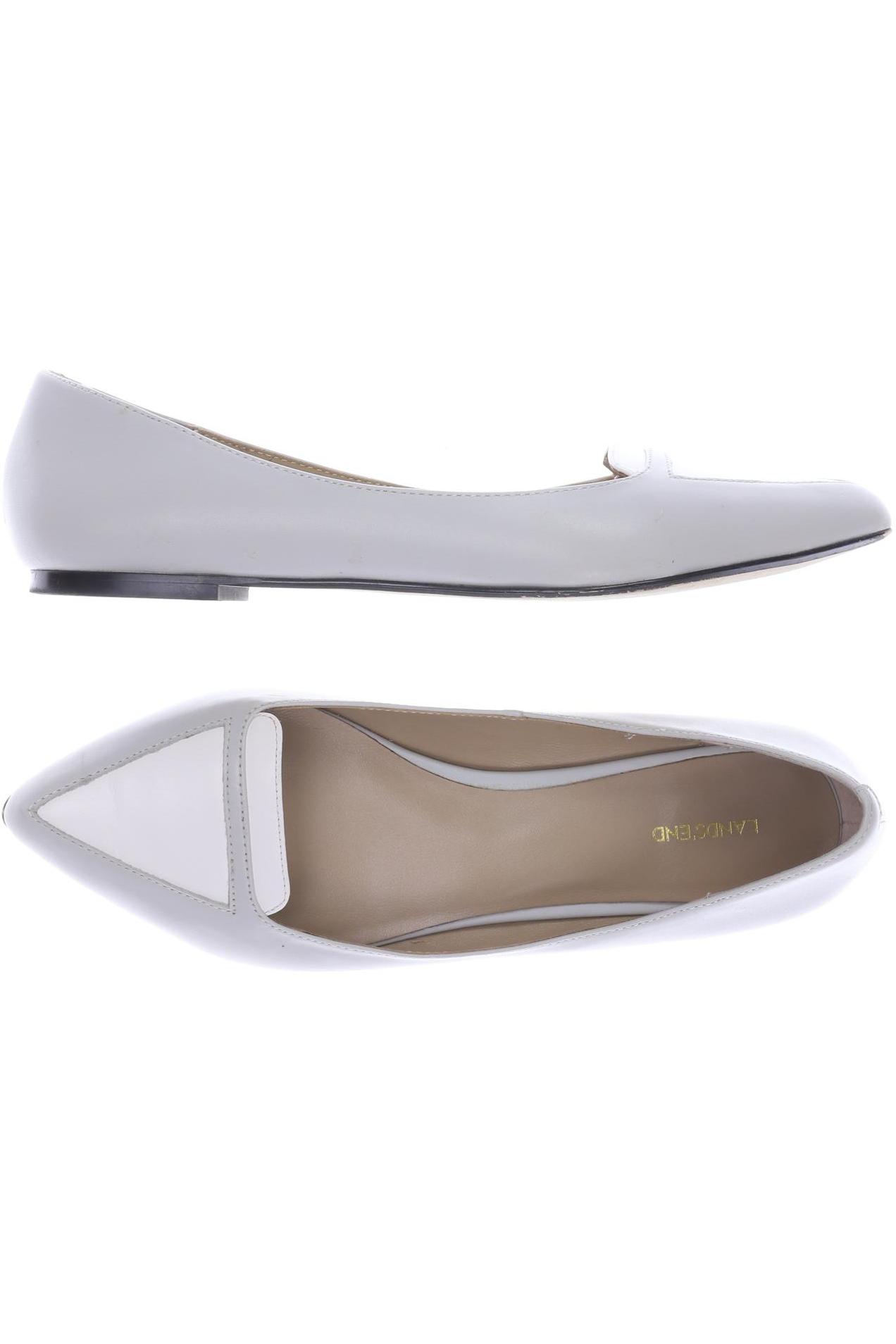 

Lands End Damen Ballerinas, grau, Gr. 9