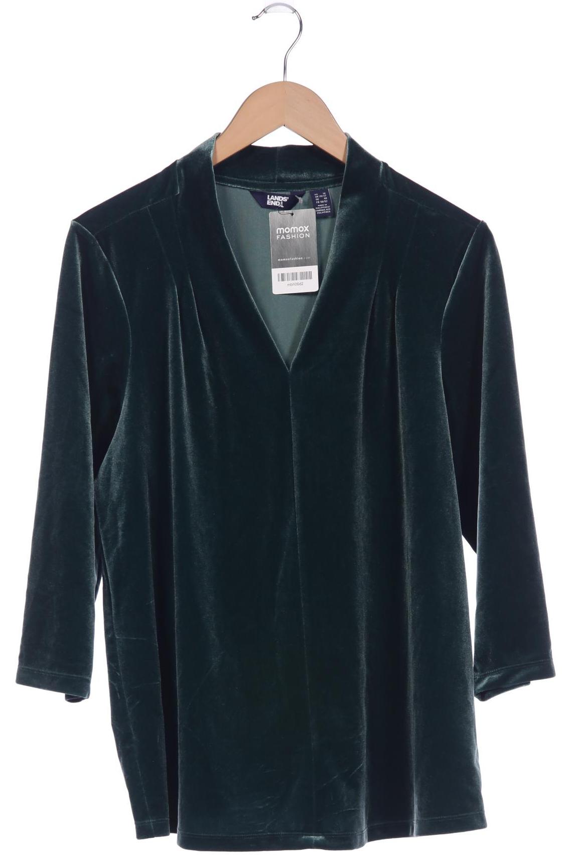 

Lands End Damen Langarmshirt, grün, Gr. 50