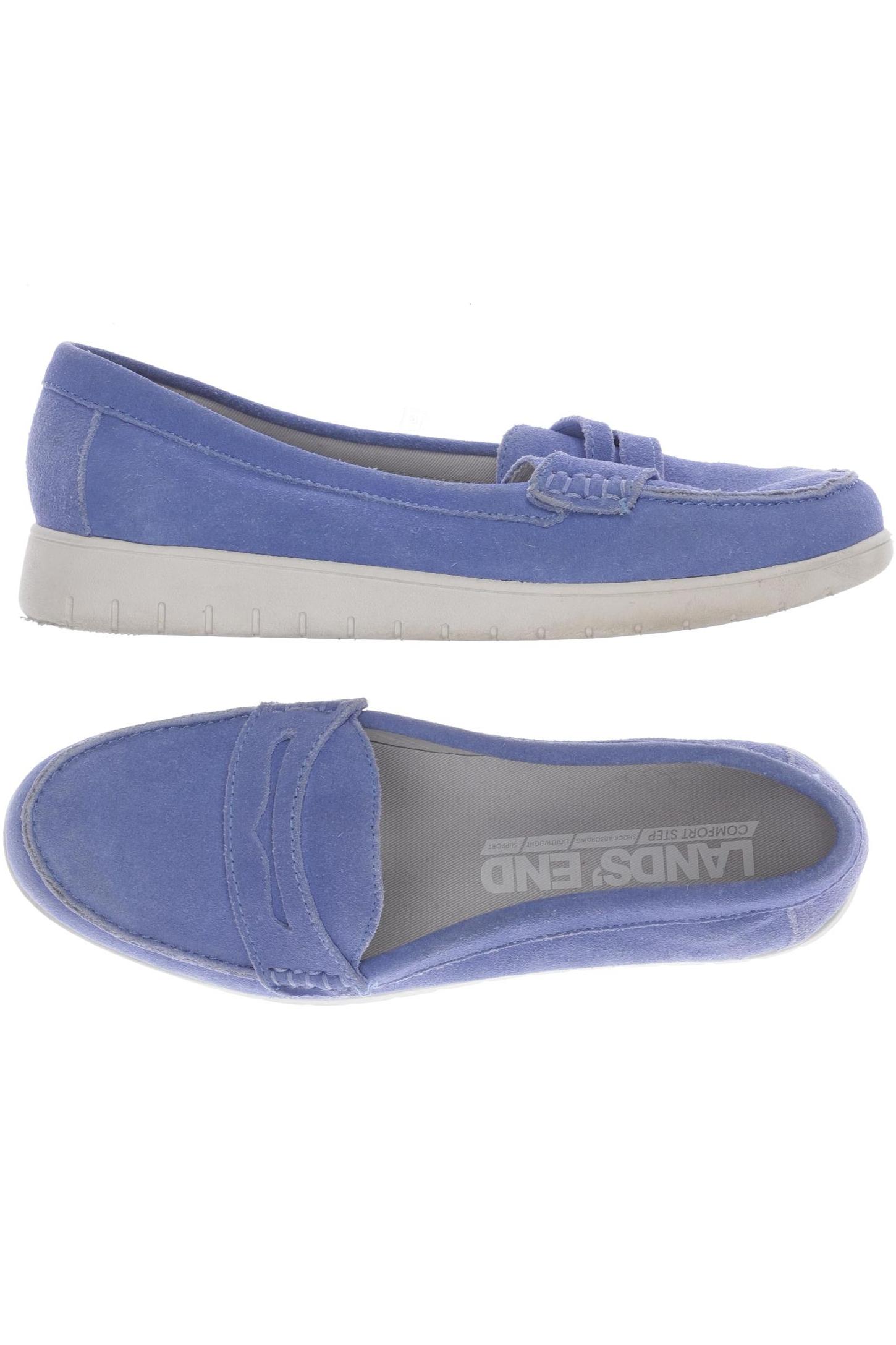 

Lands End Damen Halbschuh, blau, Gr. 38.5