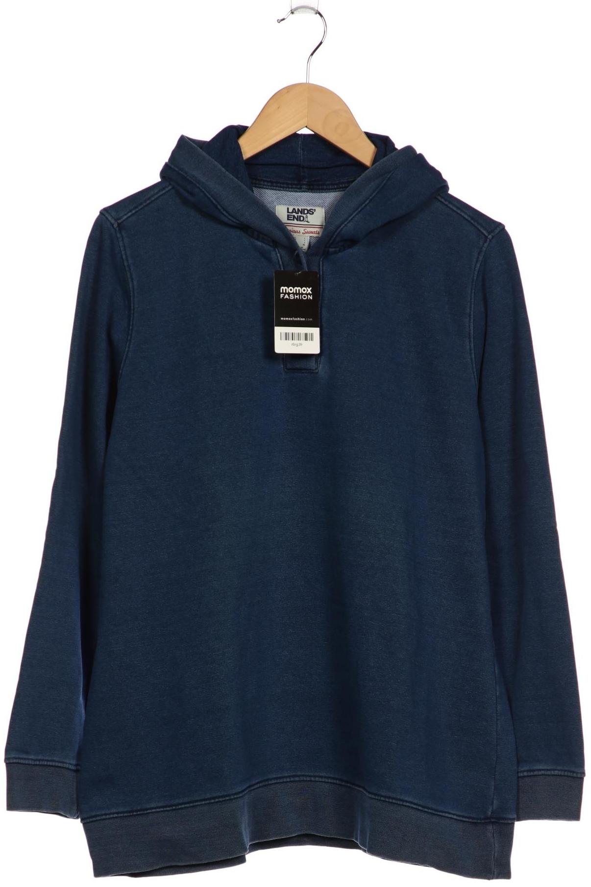 

Lands End Damen Kapuzenpullover, blau, Gr. 42