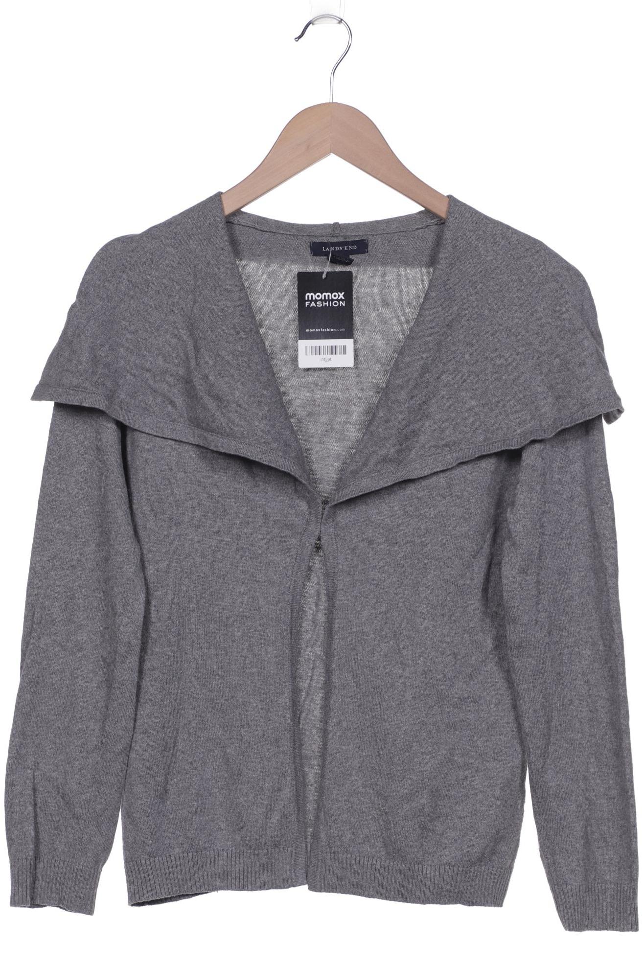 

Lands End Damen Strickjacke, grau, Gr. 34