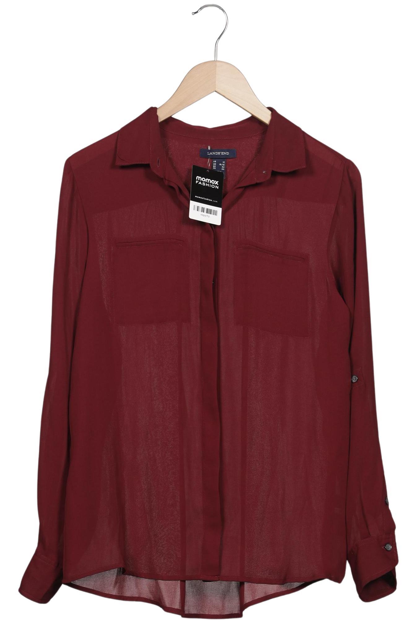 

Lands End Damen Bluse, bordeaux, Gr. 42