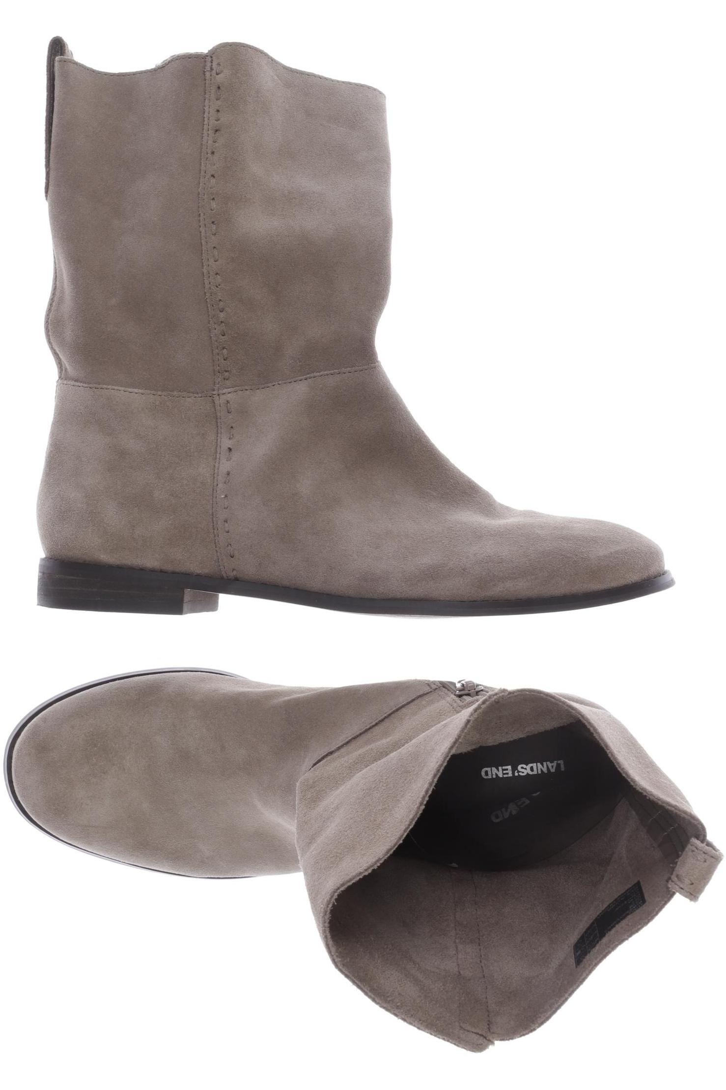 

Lands End Damen Stiefelette, beige, Gr. 40