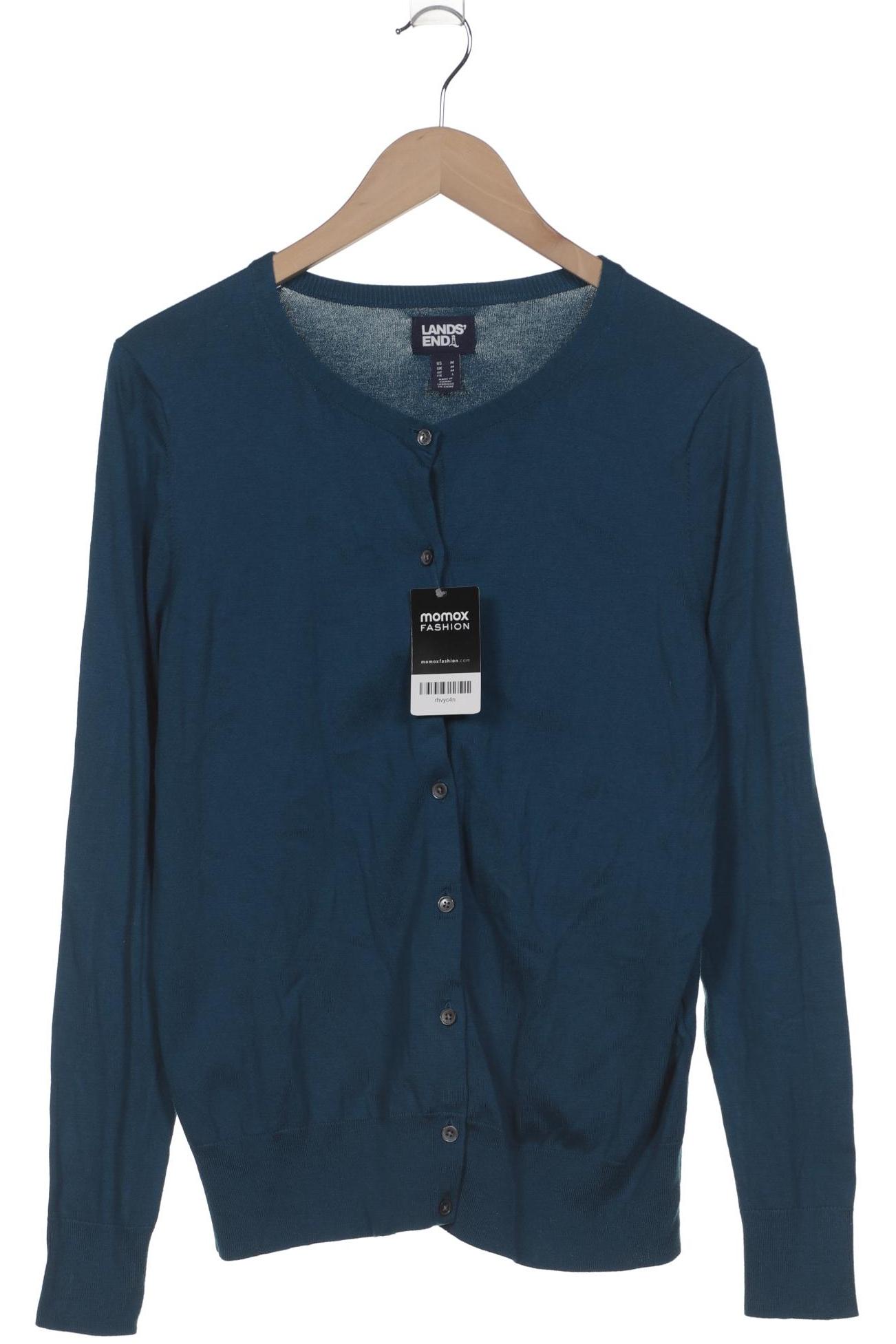 

Lands End Damen Strickjacke, blau, Gr. 38